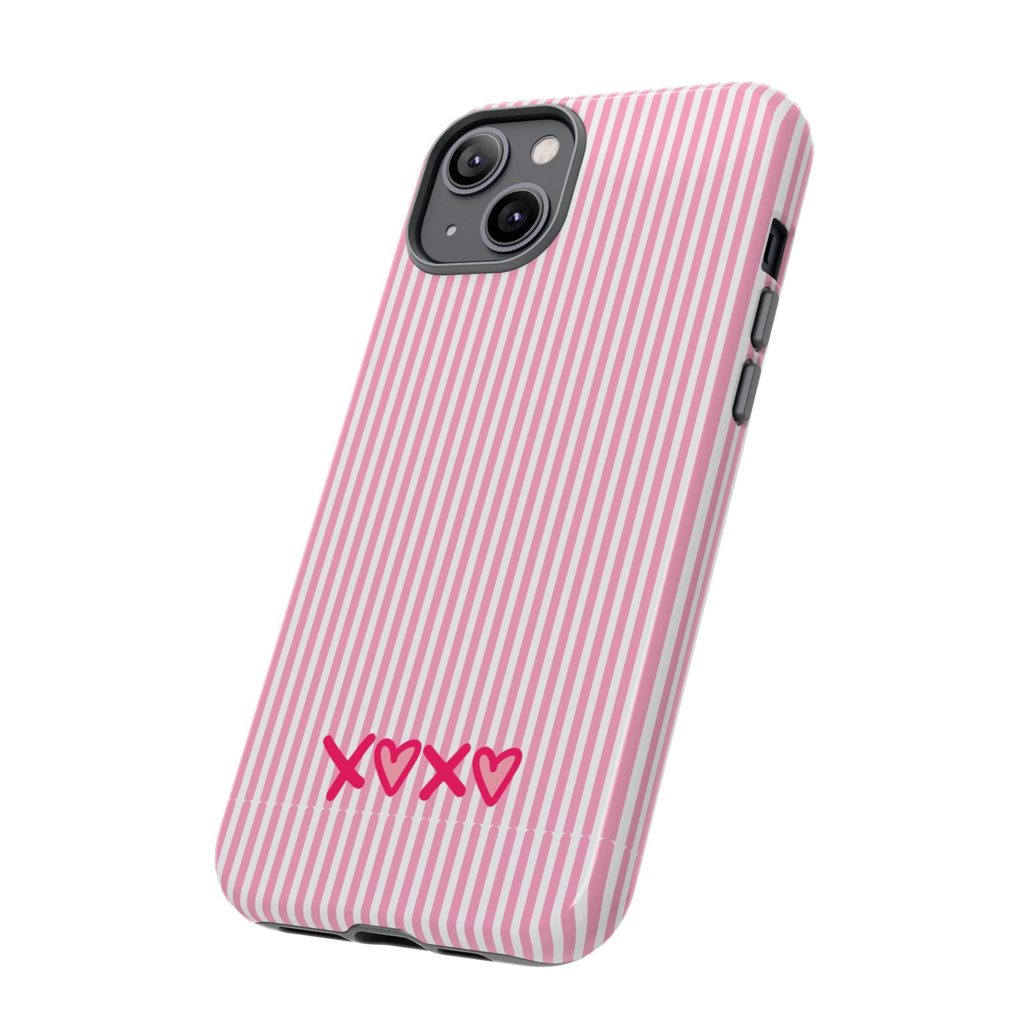 Galentines Day Pink Striped Lines phone case, Pink Stripe Iphone case | Tough Cases - Iphone, Samsung and Pixel Mobile cases