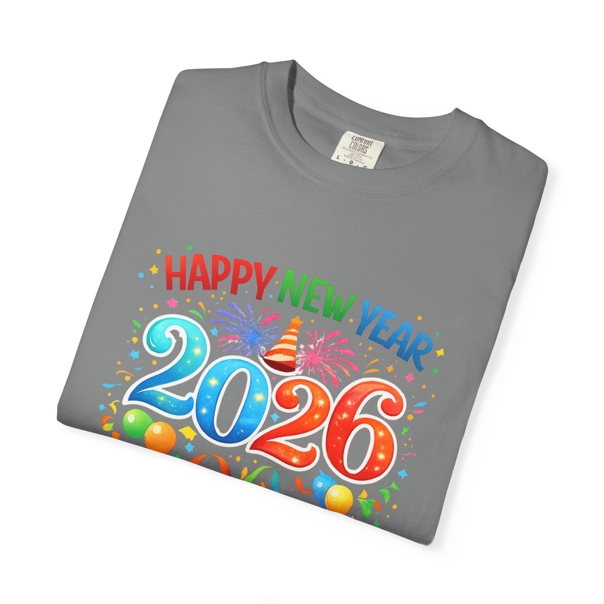 Happy New Year 2026 Family Shirts, Matching New Year Crew Tees, Mom Dad Kids Toddler Baby, NYE Party Outfit, Unisex