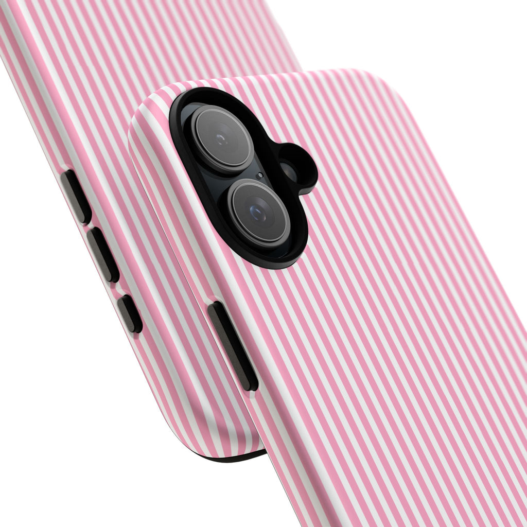 Galentines Day Pink Striped Lines phone case, Pink Stripe Iphone case | Tough Cases - Iphone, Samsung and Pixel Mobile cases