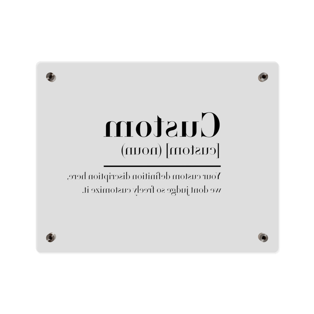 Custom Quote Definition Acrylic Wall Art Panel | Personalizable Quote Definition Acrylic Wall Art, Cutsom qoutation wall art hanging panel