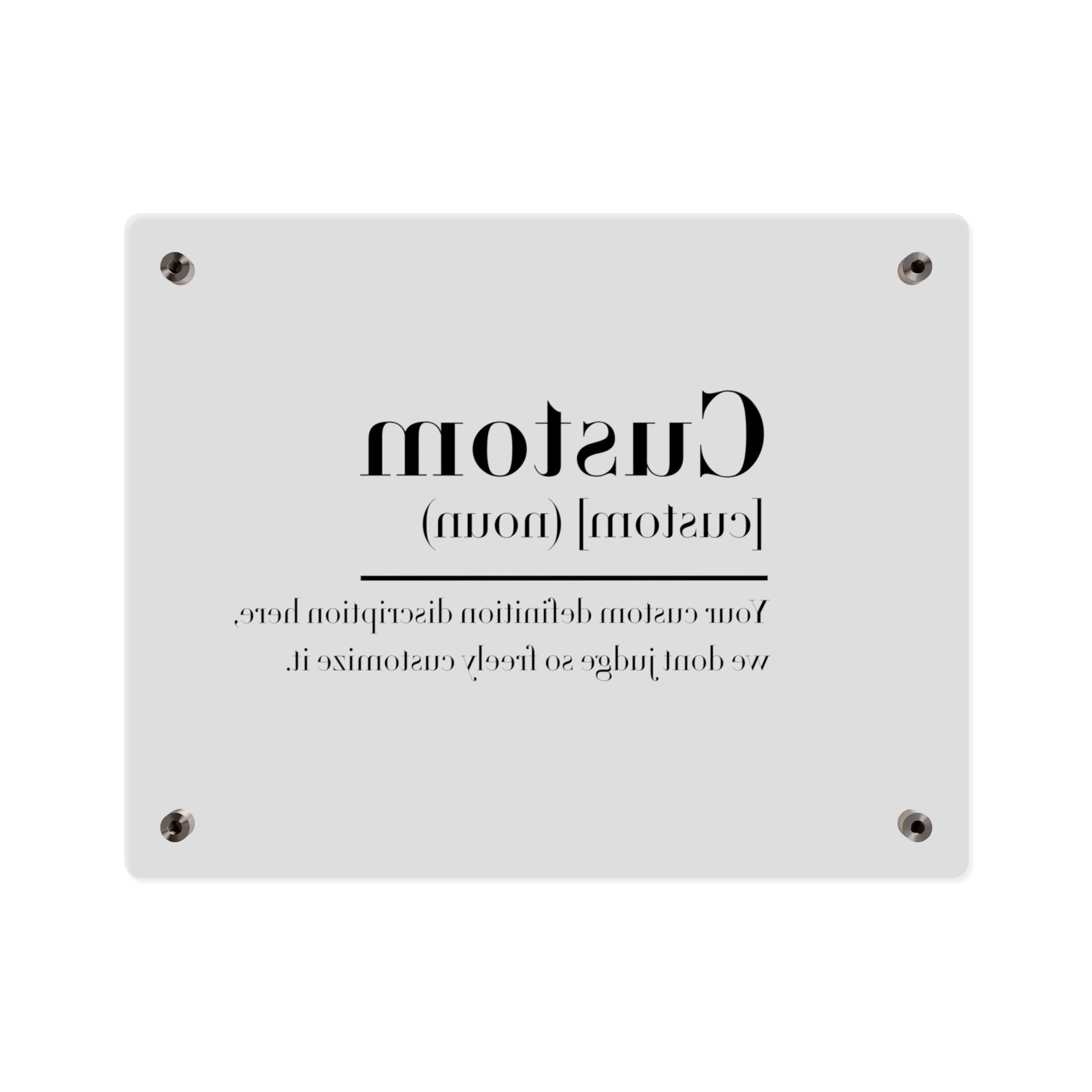 Custom Quote Definition Acrylic Wall Art Panel | Personalizable Quote Definition Acrylic Wall Art, Cutsom qoutation wall art hanging panel