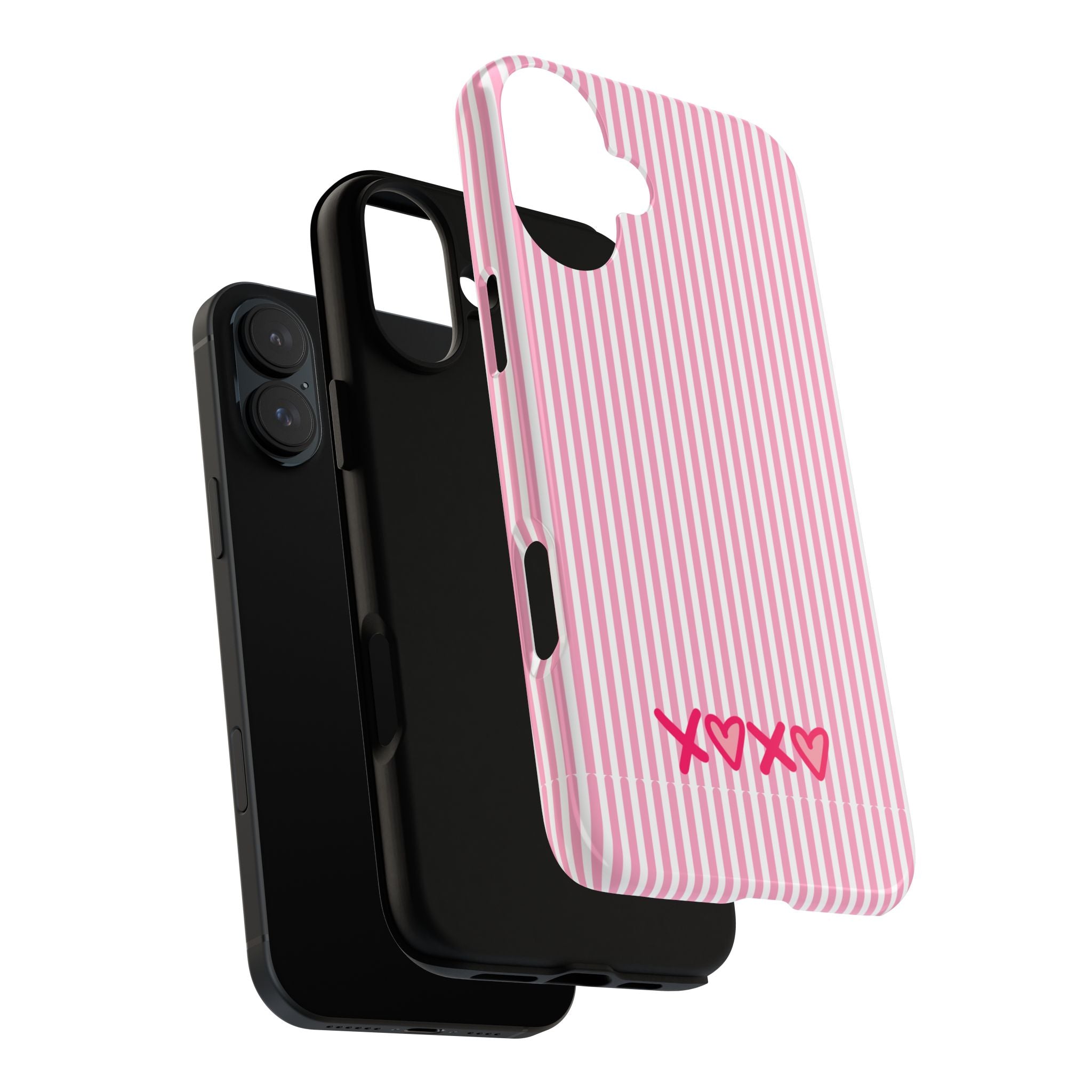 Galentines Day Pink Striped Lines phone case, Pink Stripe Iphone case | Tough Cases - Iphone, Samsung and Pixel Mobile cases
