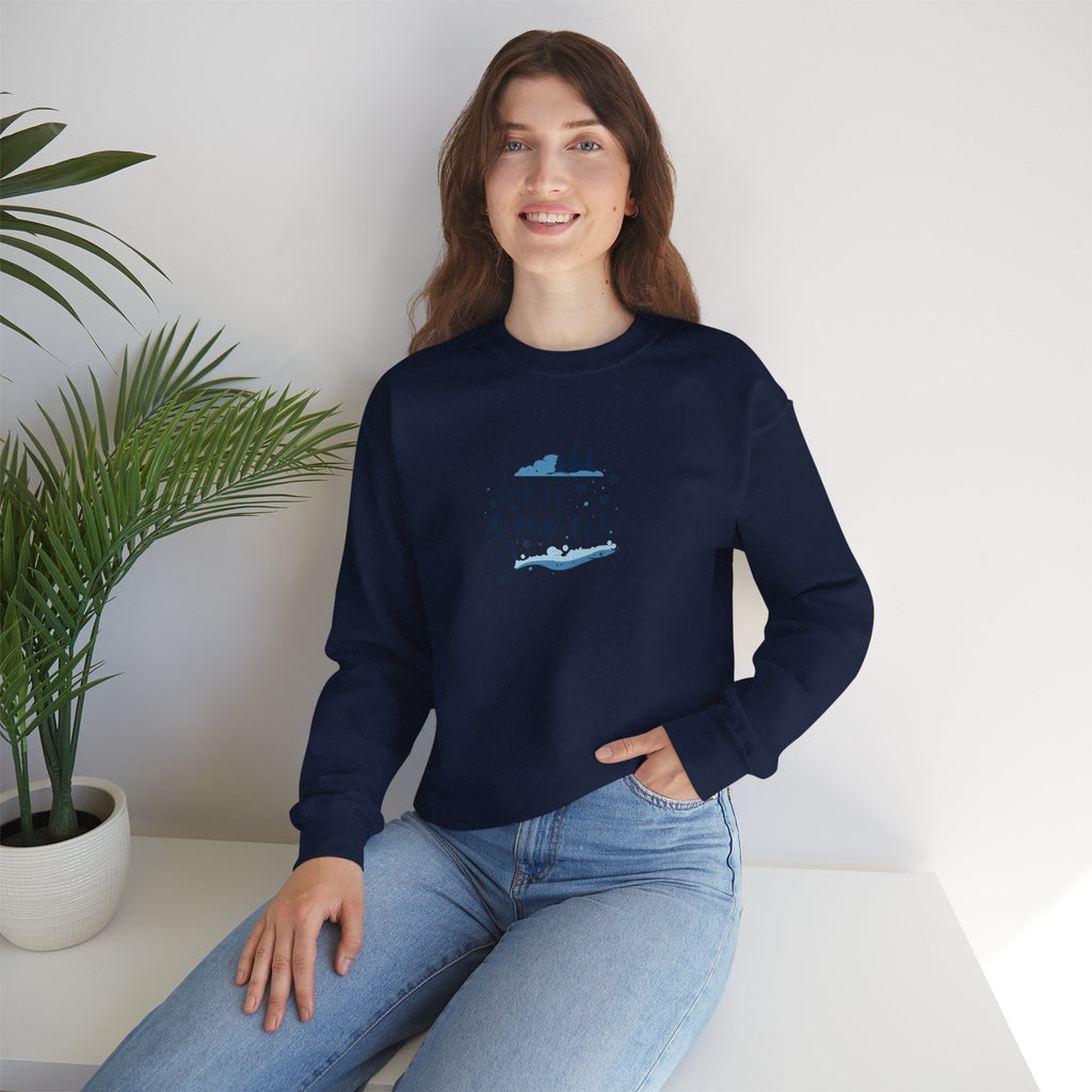 Let It Snow Sweatshirt Hoodie, Winter Lover Pullover, Snowflake Pine Trees Design, Cozy Unisex Adult & Youth Winter Gift, Christmas Season Top
