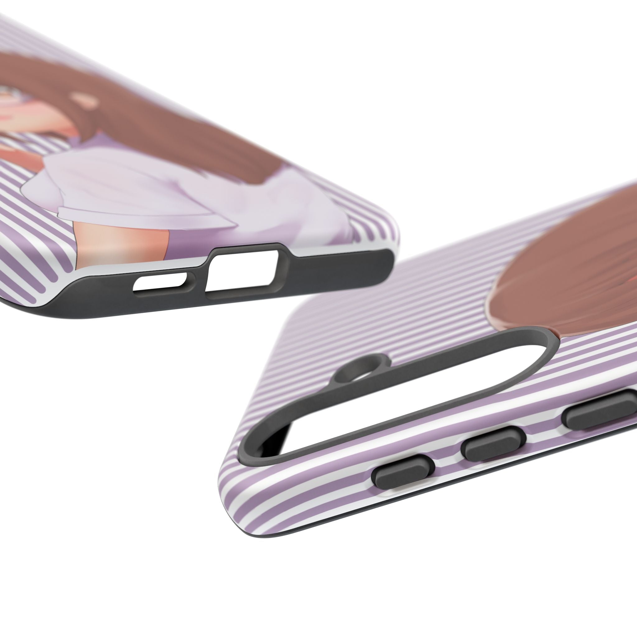 Galentines Day Striped lines mobile case, Glasses Anime Girl Stripe Iphone case | Tough Cases - Iphone, Samsung and Pixel Mobile cases