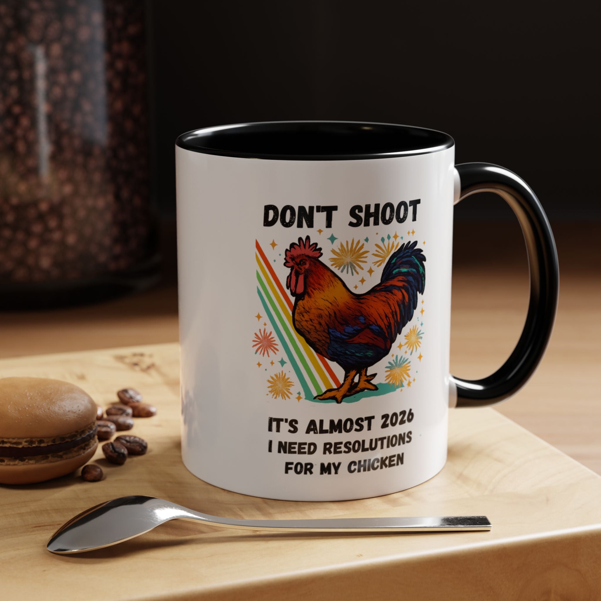 Dont Shoot 2026 Resolutions Mug, Funny Rooster Gamer Mug, Arc Raiders Inspired 11/15oz Coffee Mug, Gift for Brother