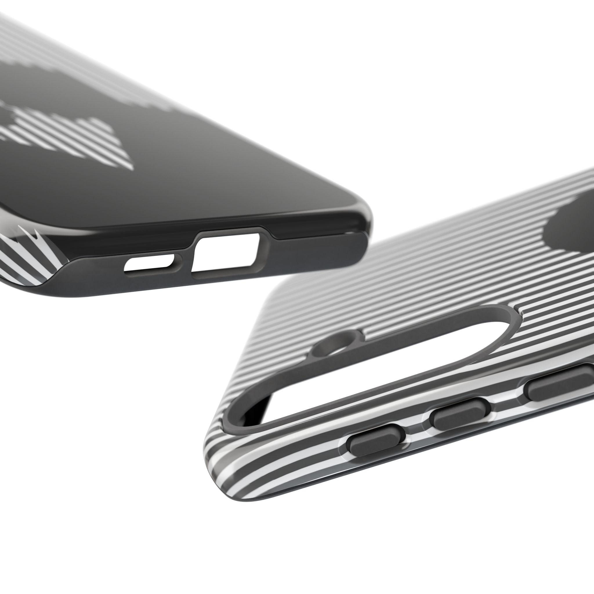 Silhouette Couple Phone Case | Galentines Day Striped Black and white phone case, Stripe Iphone case - Iphone, Samsung and Pixel Mobile case