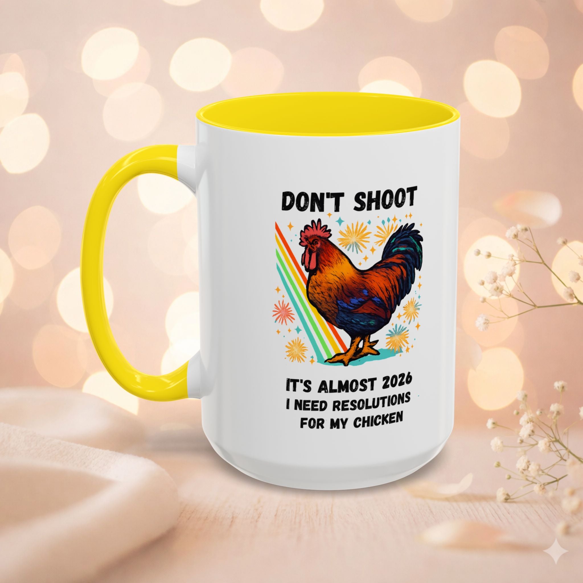 Dont Shoot 2026 Resolutions Mug, Funny Rooster Gamer Mug, Arc Raiders Inspired 11/15oz Coffee Mug, Gift for Brother