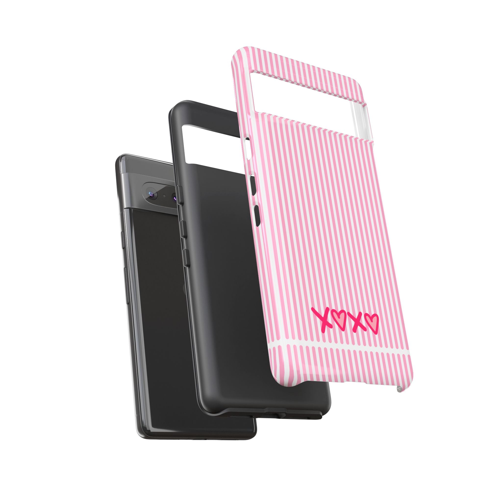 Galentines Day Pink Striped Lines phone case, Pink Stripe Iphone case | Tough Cases - Iphone, Samsung and Pixel Mobile cases