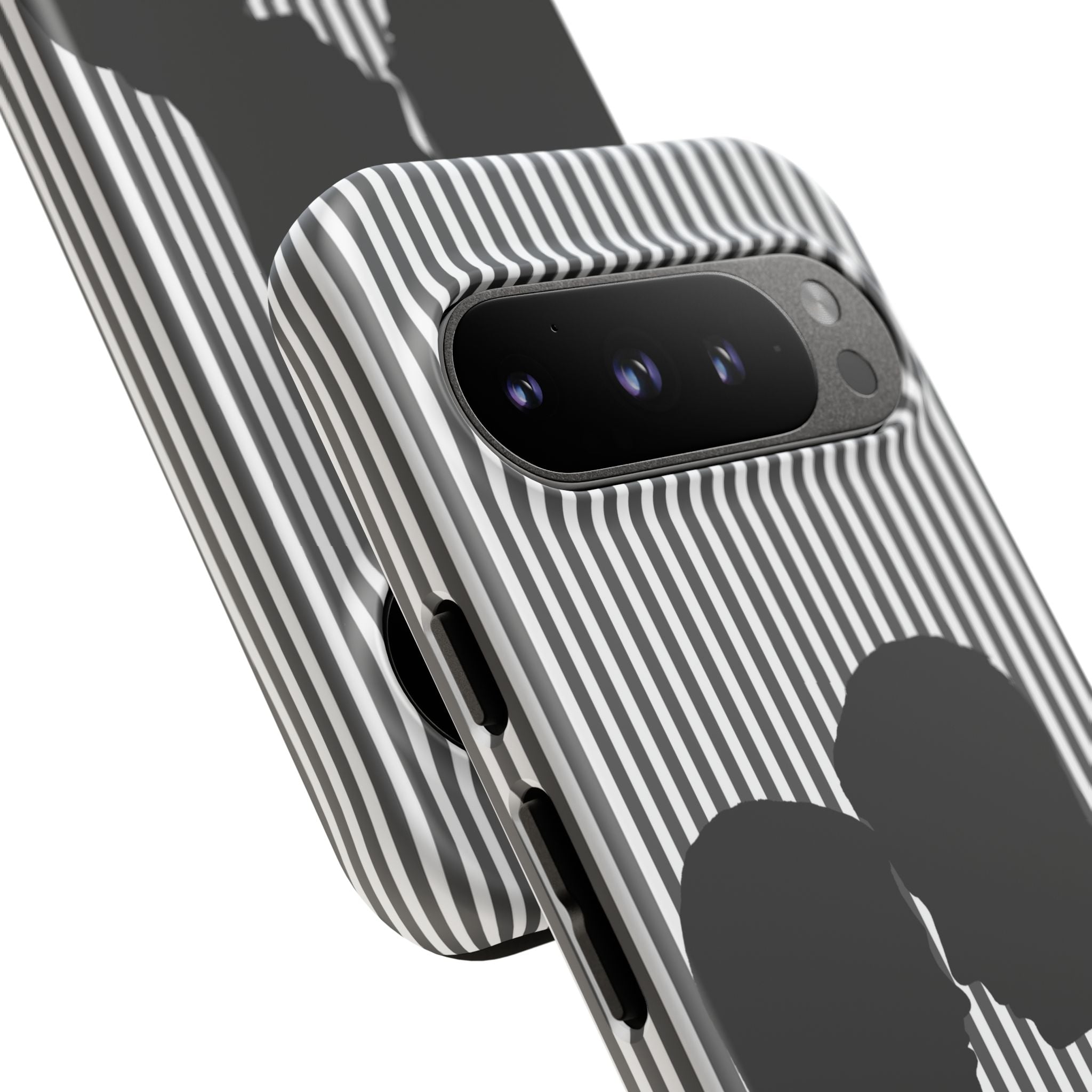 Silhouette Couple Phone Case | Galentines Day Striped Black and white phone case, Stripe Iphone case - Iphone, Samsung and Pixel Mobile case