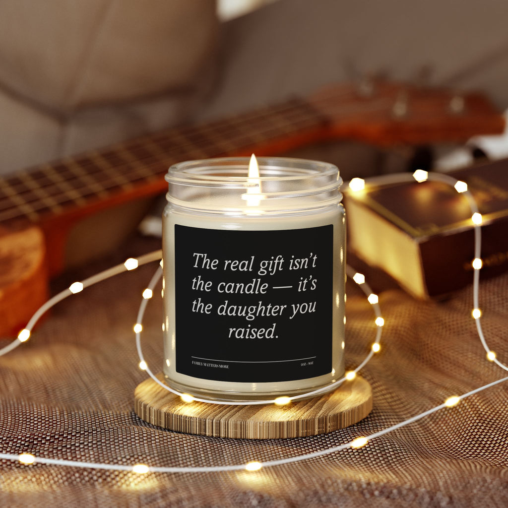Daughter to Parents Gift Candle | Funny Sentimental Soy Candle for Mom & Dad | Birthday, Family Love Gift, Handmade