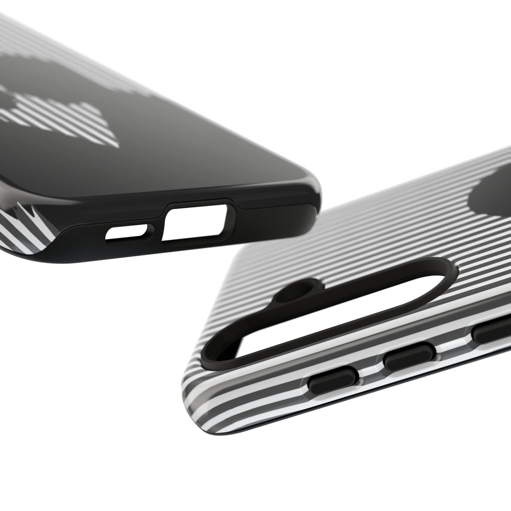 Silhouette Couple Phone Case | Galentines Day Striped Black and white phone case, Stripe Iphone case - Iphone, Samsung and Pixel Mobile case