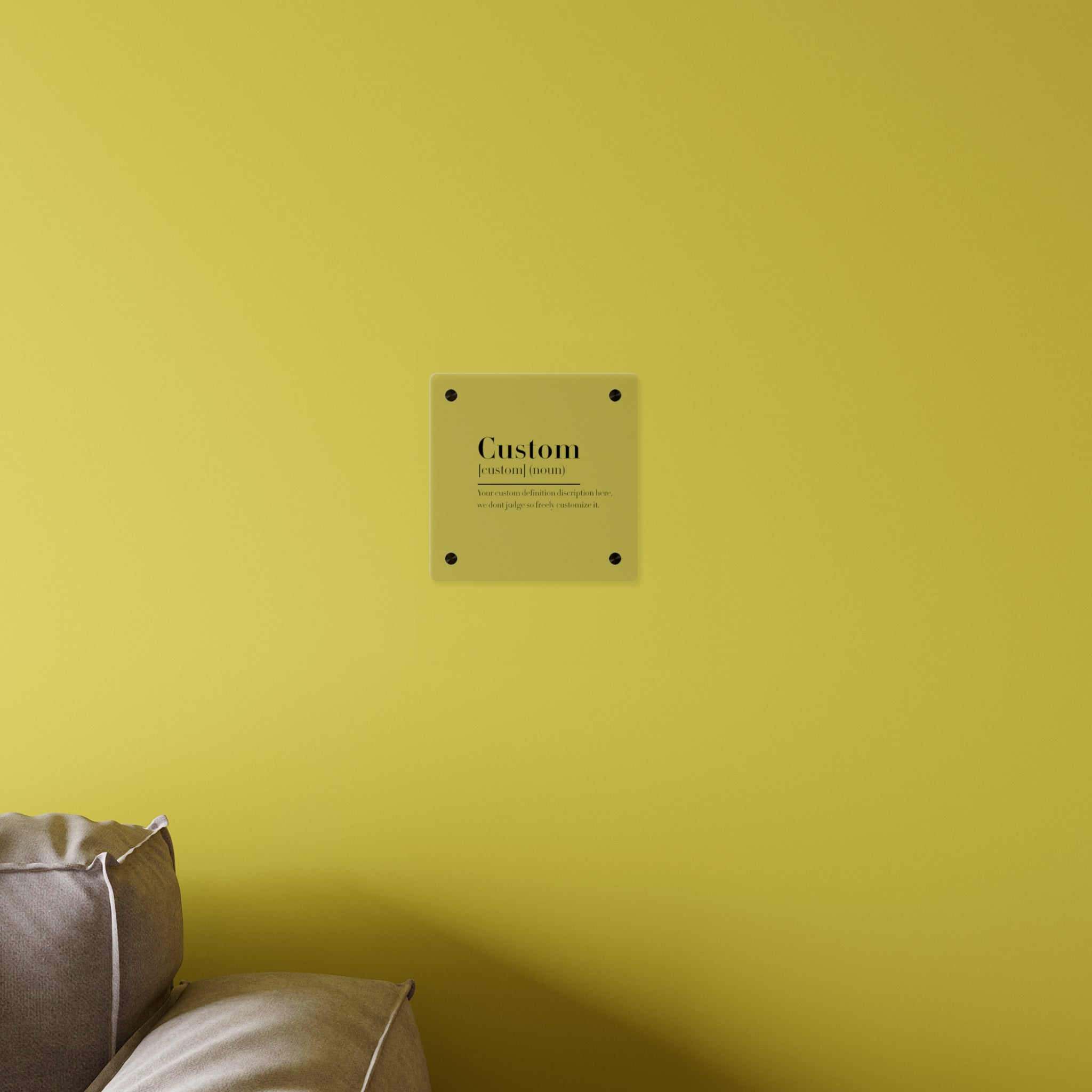 Custom Quote Definition Acrylic Wall Art Panel | Personalizable Quote Definition Acrylic Wall Art, Cutsom qoutation wall art hanging panel