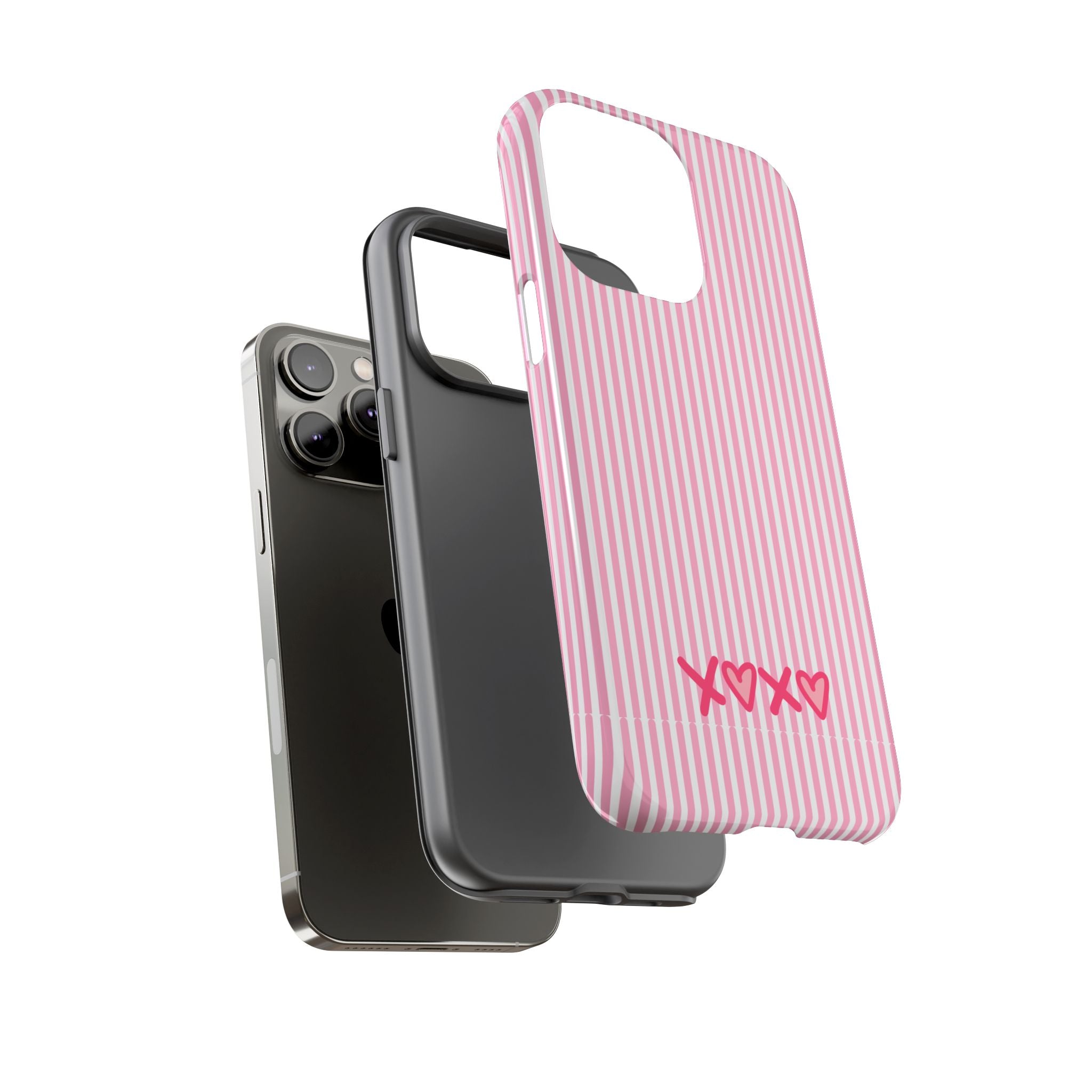 Galentines Day Pink Striped Lines phone case, Pink Stripe Iphone case | Tough Cases - Iphone, Samsung and Pixel Mobile cases