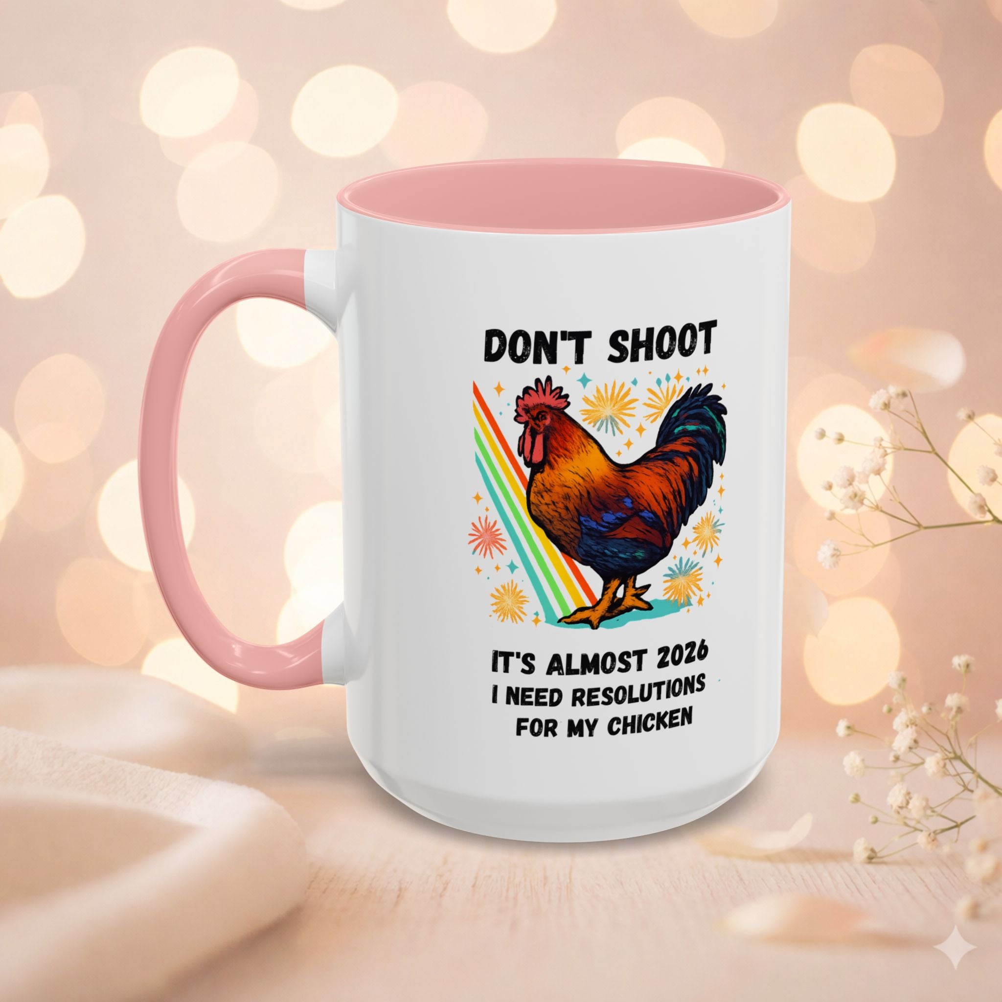 Dont Shoot 2026 Resolutions Mug, Funny Rooster Gamer Mug, Arc Raiders Inspired 11/15oz Coffee Mug, Gift for Brother