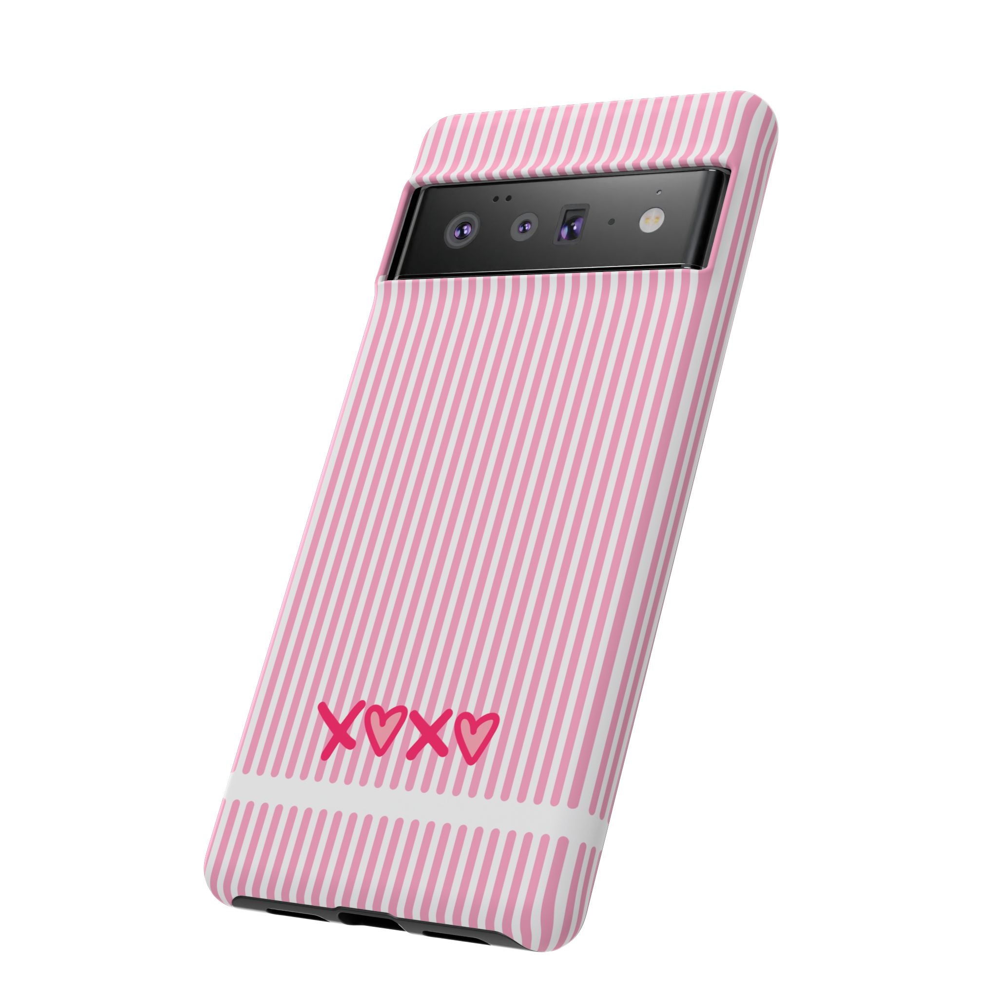 Galentines Day Pink Striped Lines phone case, Pink Stripe Iphone case | Tough Cases - Iphone, Samsung and Pixel Mobile cases