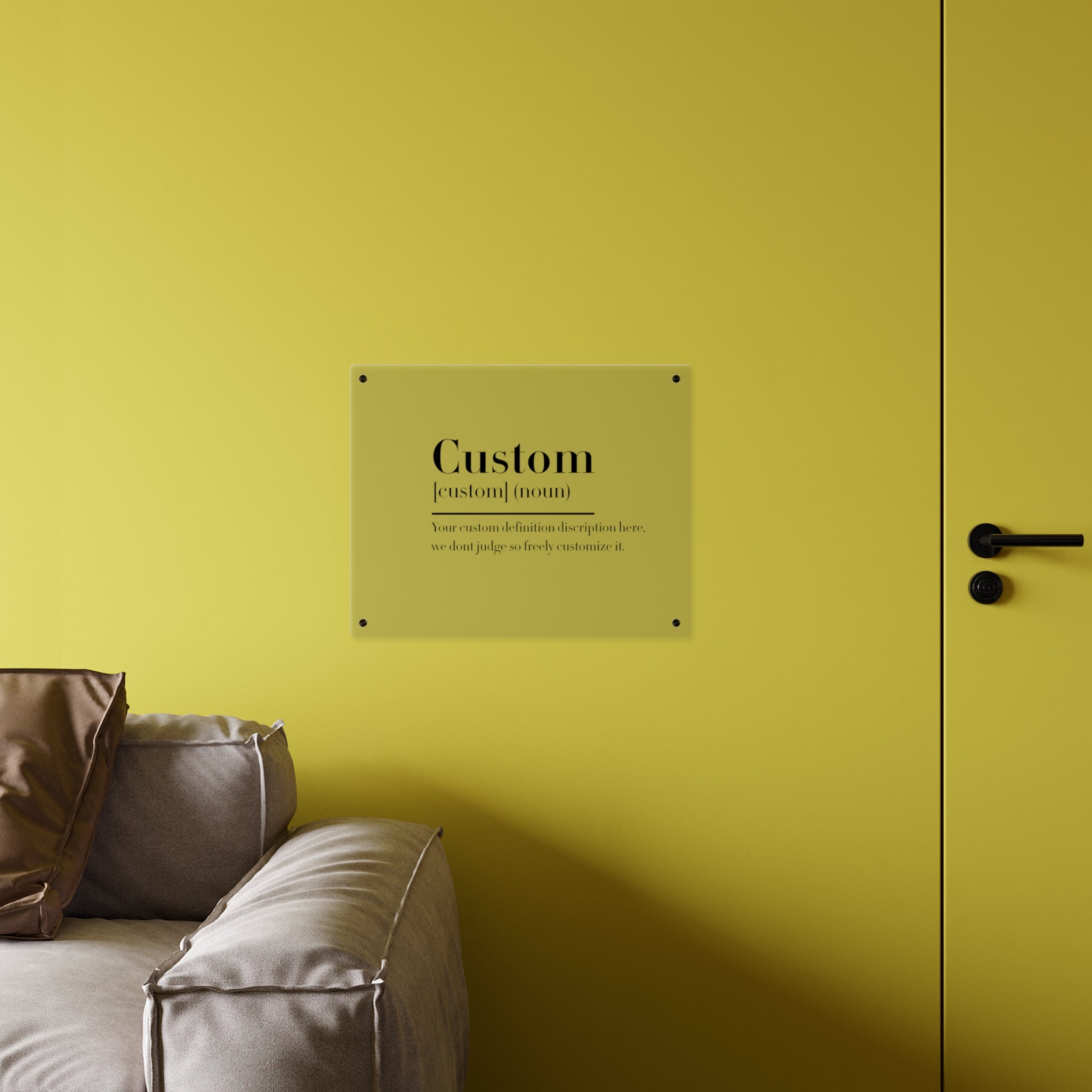 Custom Quote Definition Acrylic Wall Art Panel | Personalizable Quote Definition Acrylic Wall Art, Cutsom qoutation wall art hanging panel