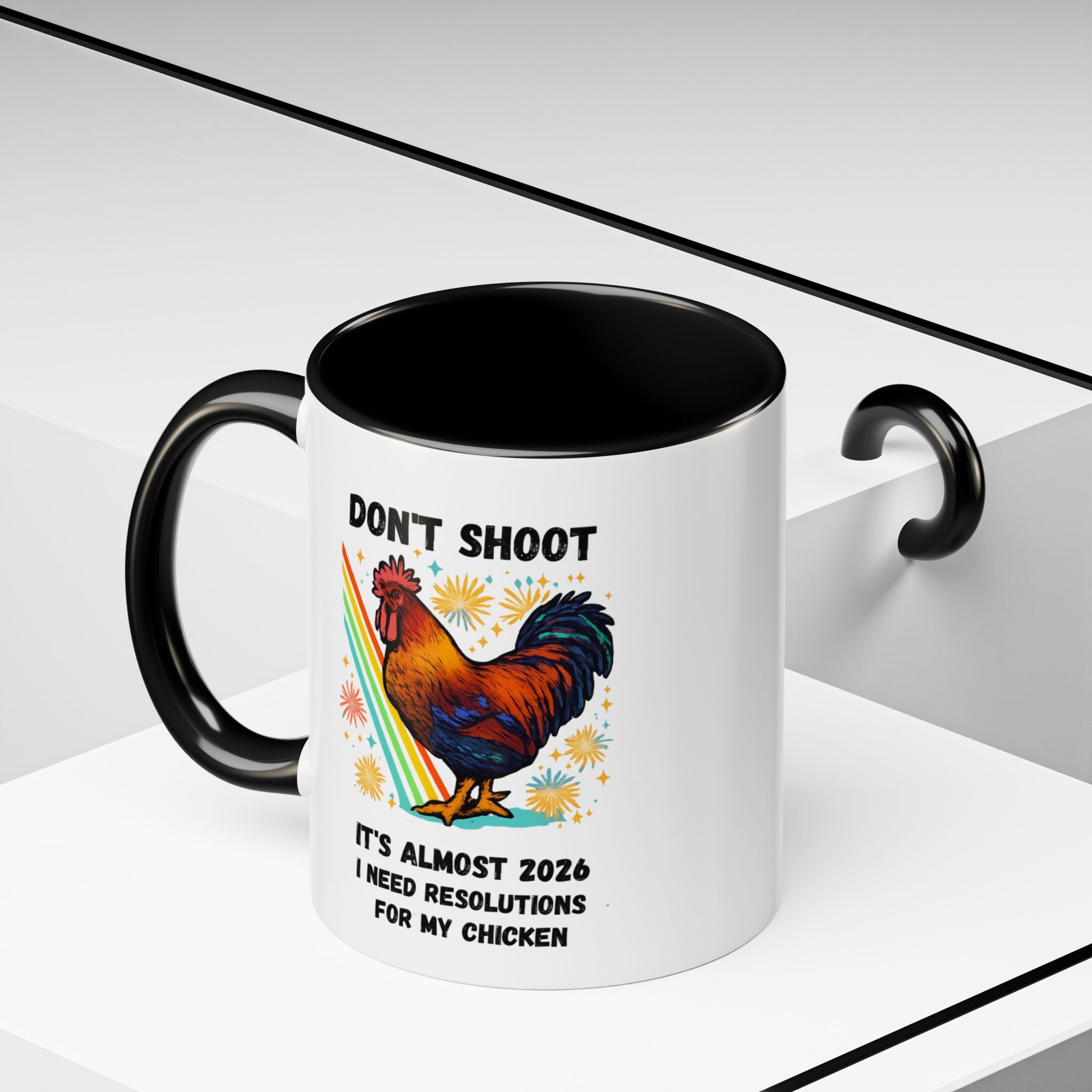 Dont Shoot 2026 Resolutions Mug, Funny Rooster Gamer Mug, Arc Raiders Inspired 11/15oz Coffee Mug, Gift for Brother