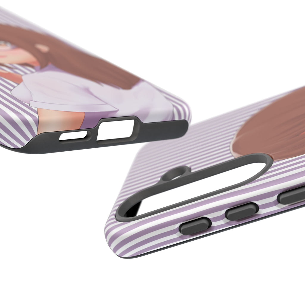Galentines Day Striped lines mobile case, Glasses Anime Girl Stripe Iphone case | Tough Cases - Iphone, Samsung and Pixel Mobile cases