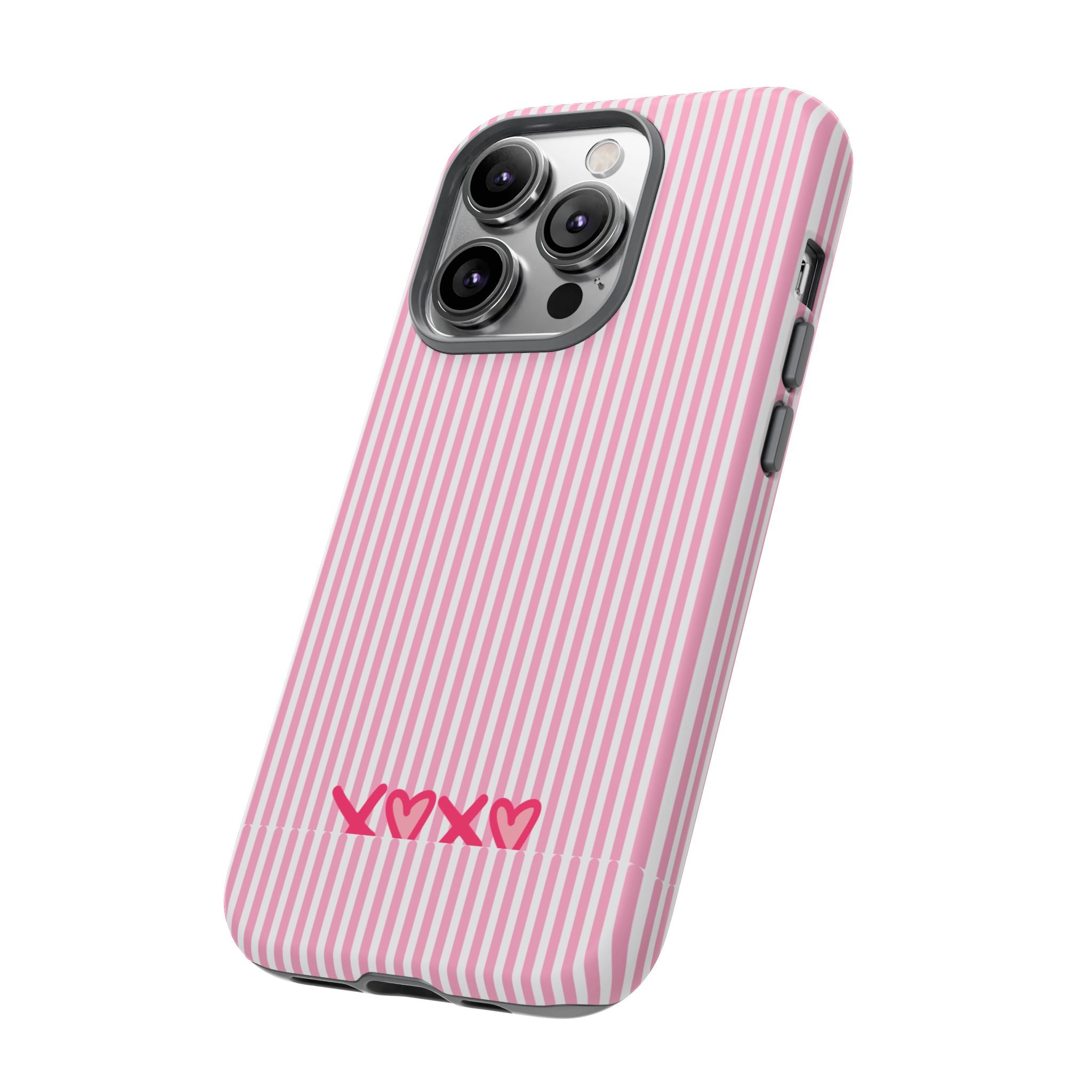 Galentines Day Pink Striped Lines phone case, Pink Stripe Iphone case | Tough Cases - Iphone, Samsung and Pixel Mobile cases