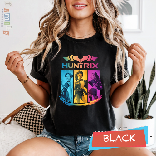 Huntrix Shirt, Kpop Demon Hunters Tee, K-Pop Fan Gift, Unisex Graphic T-Shirt, Anime Kpop Style Top, Concert Outfit Shirt, Birthday Gift for Kpop Lover