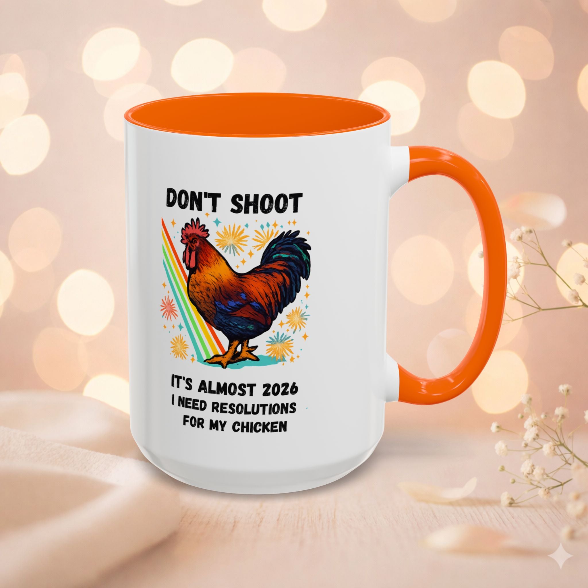 Dont Shoot 2026 Resolutions Mug, Funny Rooster Gamer Mug, Arc Raiders Inspired 11/15oz Coffee Mug, Gift for Brother