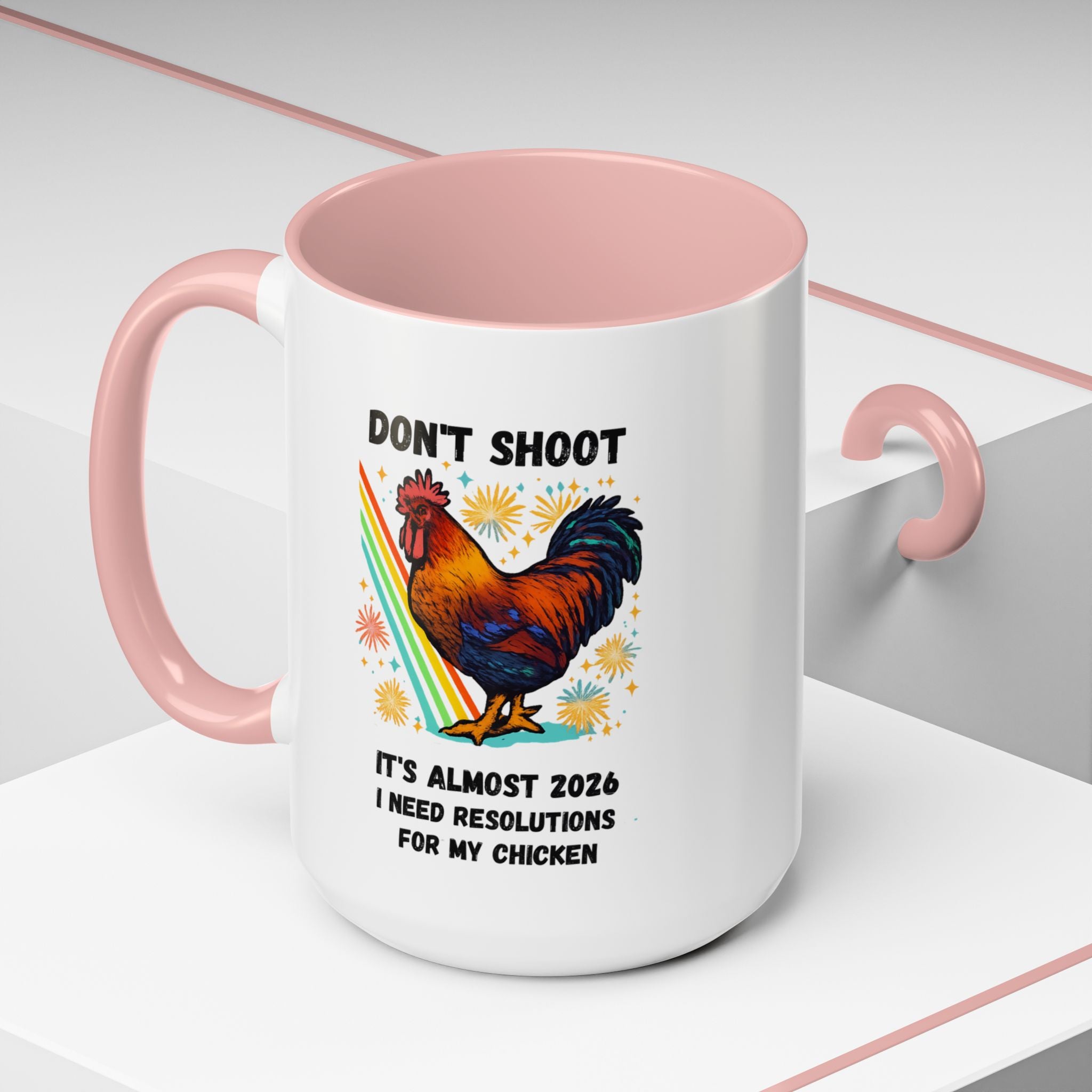 Dont Shoot 2026 Resolutions Mug, Funny Rooster Gamer Mug, Arc Raiders Inspired 11/15oz Coffee Mug, Gift for Brother