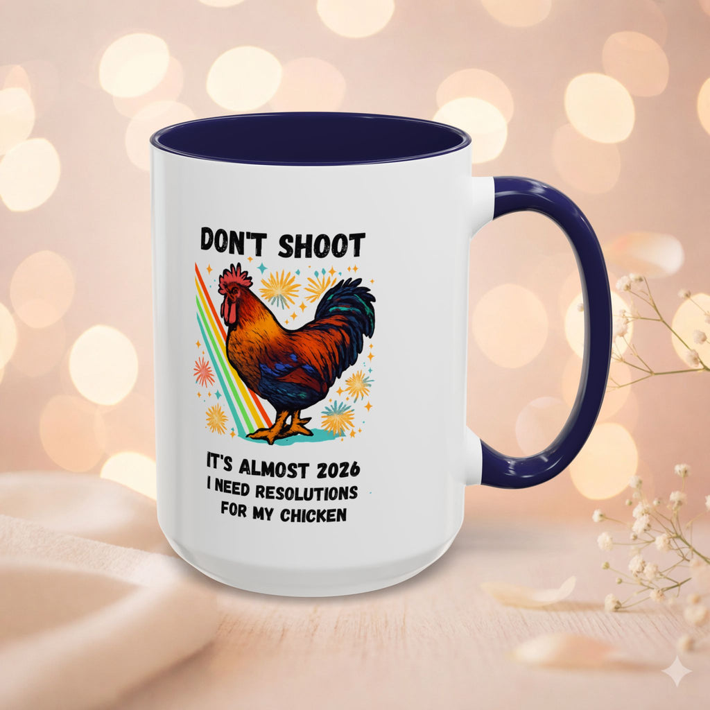 Dont Shoot 2026 Resolutions Mug, Funny Rooster Gamer Mug, Arc Raiders Inspired 11/15oz Coffee Mug, Gift for Brother