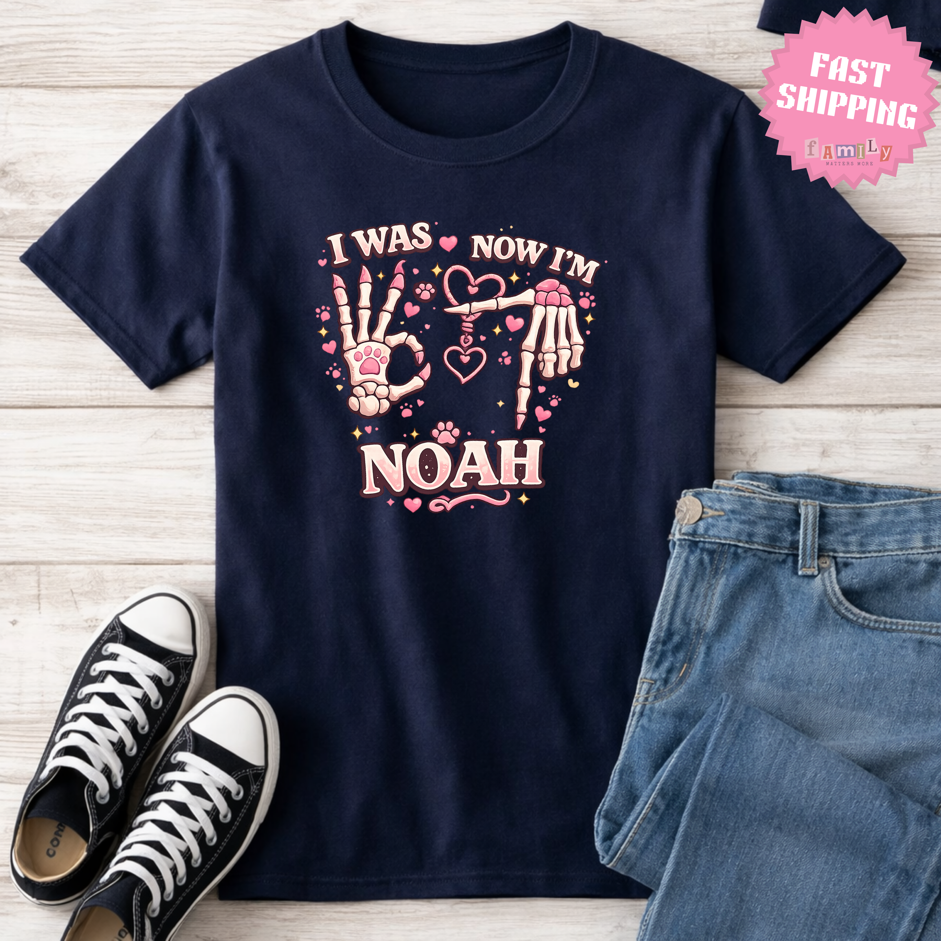 Custom I Was 6 Now I’m 7 Shirt, Retro 6 7 Birthday Shirt, 7th Birthday Boy Tee, Funny 7th B-Day Gift for Boy, Personalized Name Tee, 67 Tees