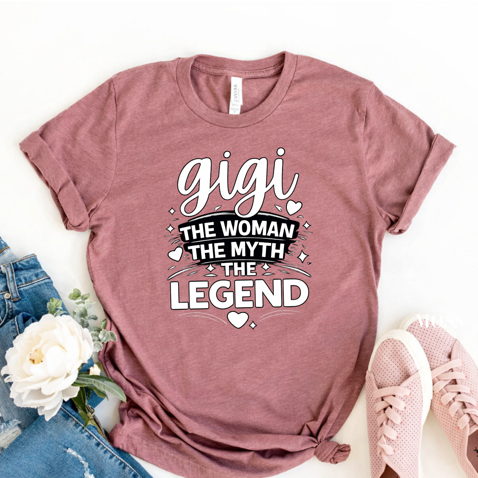 Gigi Shirt The Woman The Myth The Legend, Gigi Grandma T-Shirt, Mothers Day Gift for Gigi, Grandma Gift Tee