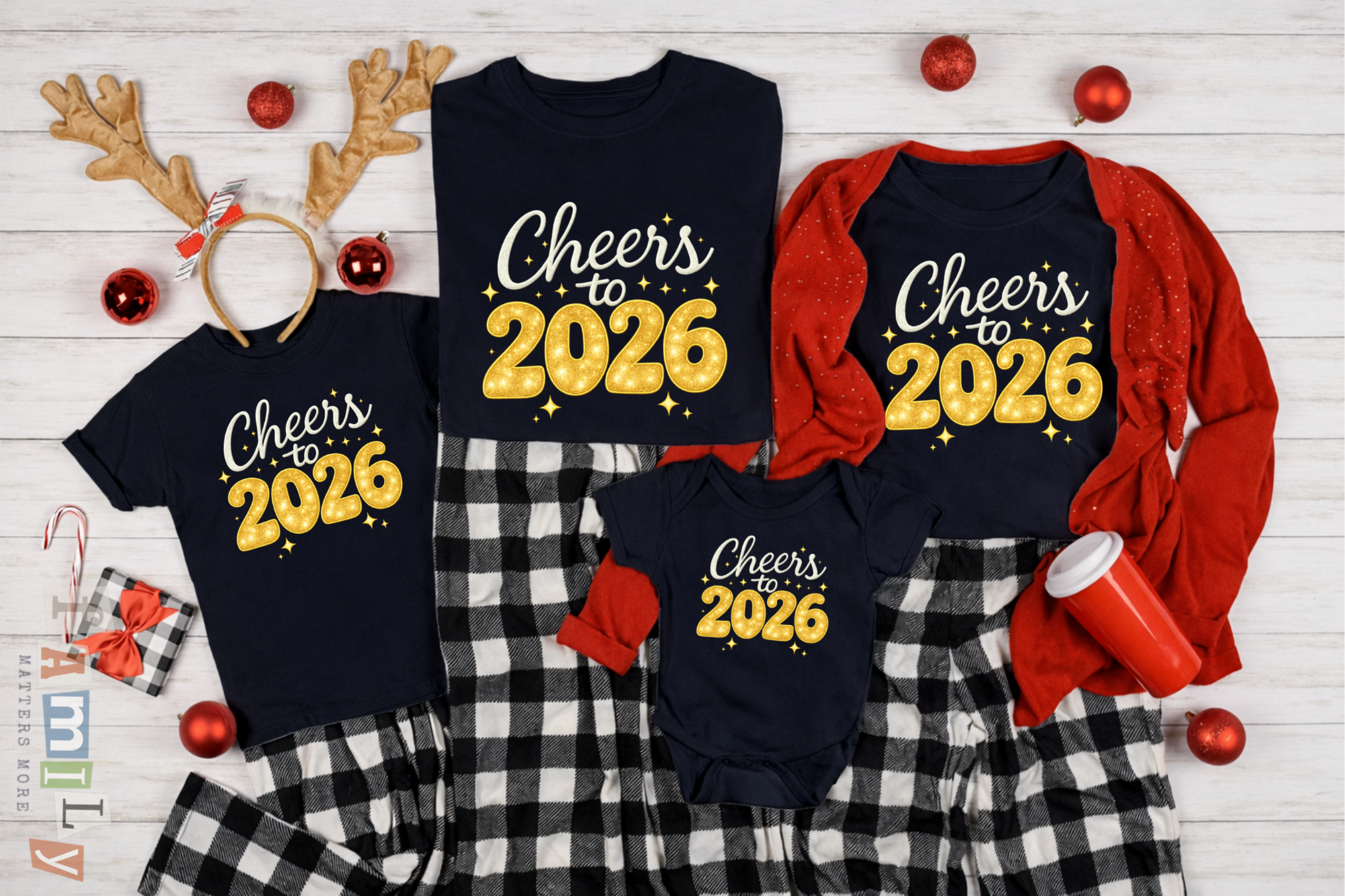 Cheers to 2026 Shirt, Happy New Year 2026 T Shirt, New Years Eve Party Tee, Holiday Xmas Party Top, New Year Gift Tee