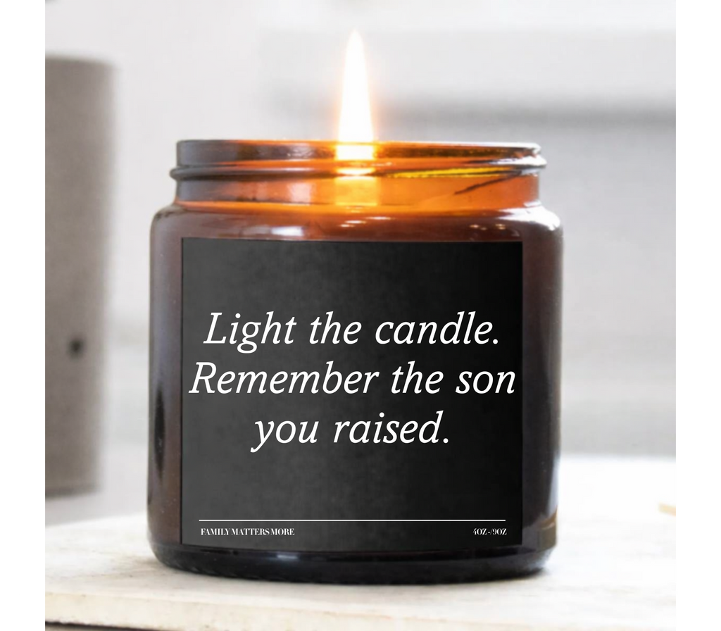 Funny Gift From Son Candle for Mom & Dad | Scented Soy Candle | Parent Birthday Gift | Thank You Parents | Family Gift