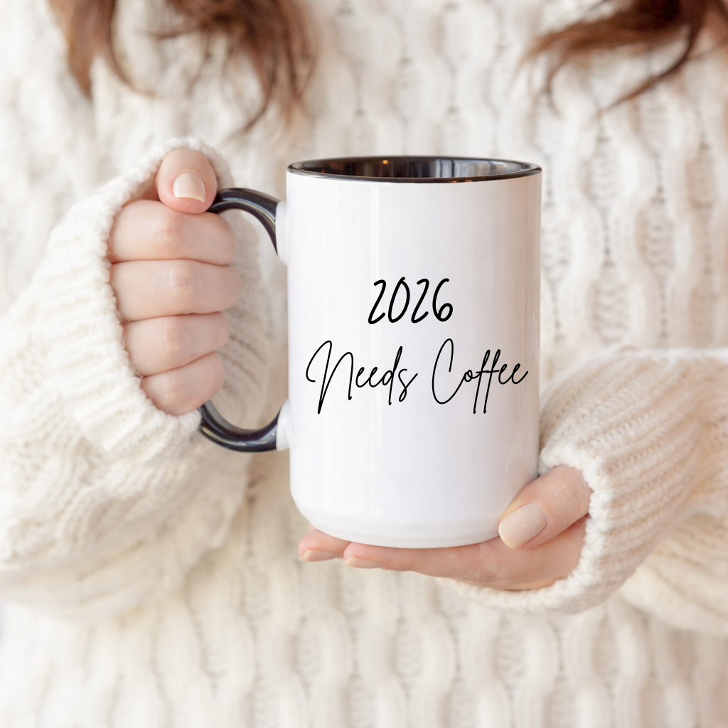 206 Needs Coffee New Year Mug, Ceramic Coffee Cup 11oz 15oz, Dishwasher Microwave Safe