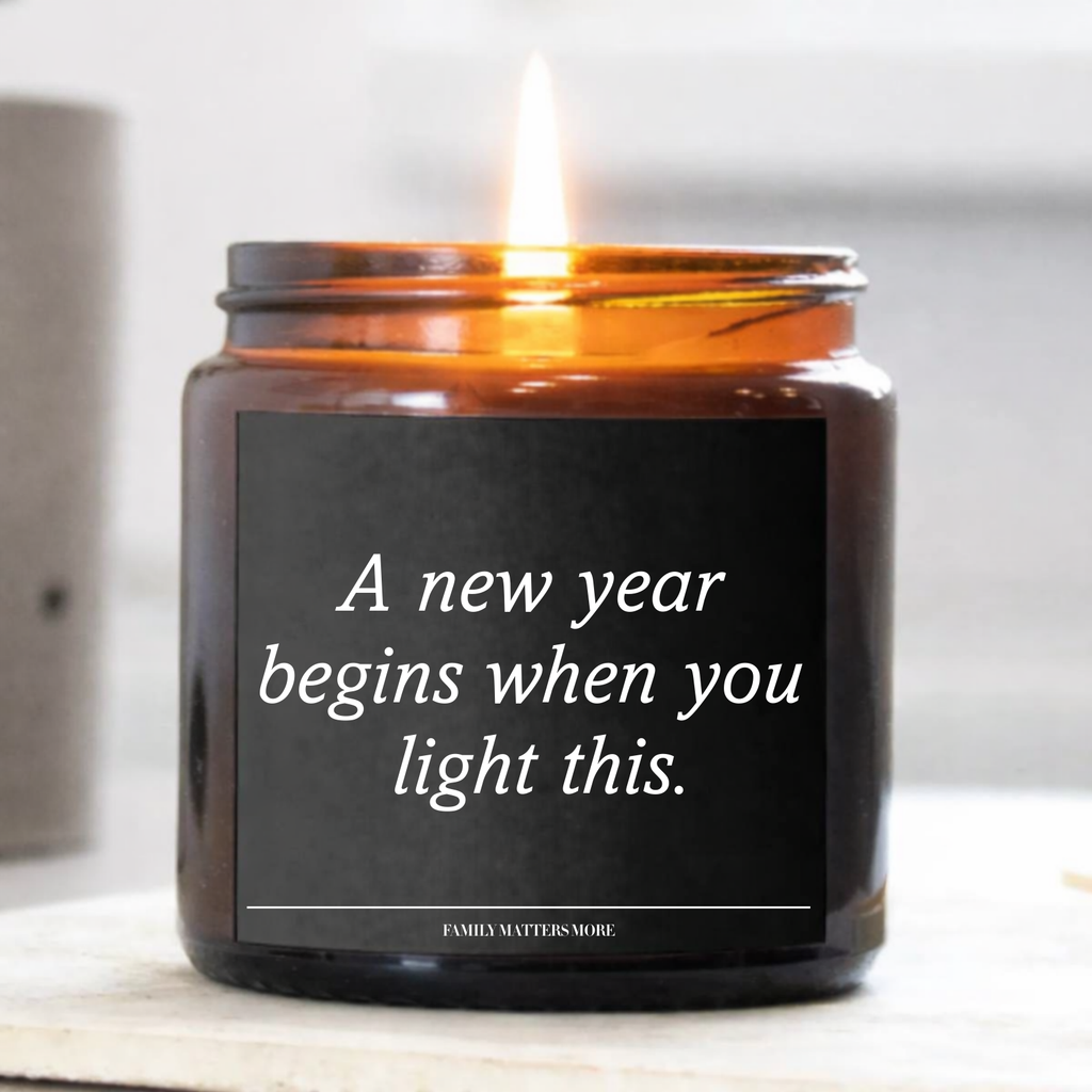 Funny New Year Candle, 2026 Scented Soy Candle 9oz, Hand Poured New Years Eve Gift, Holiday Home Decor