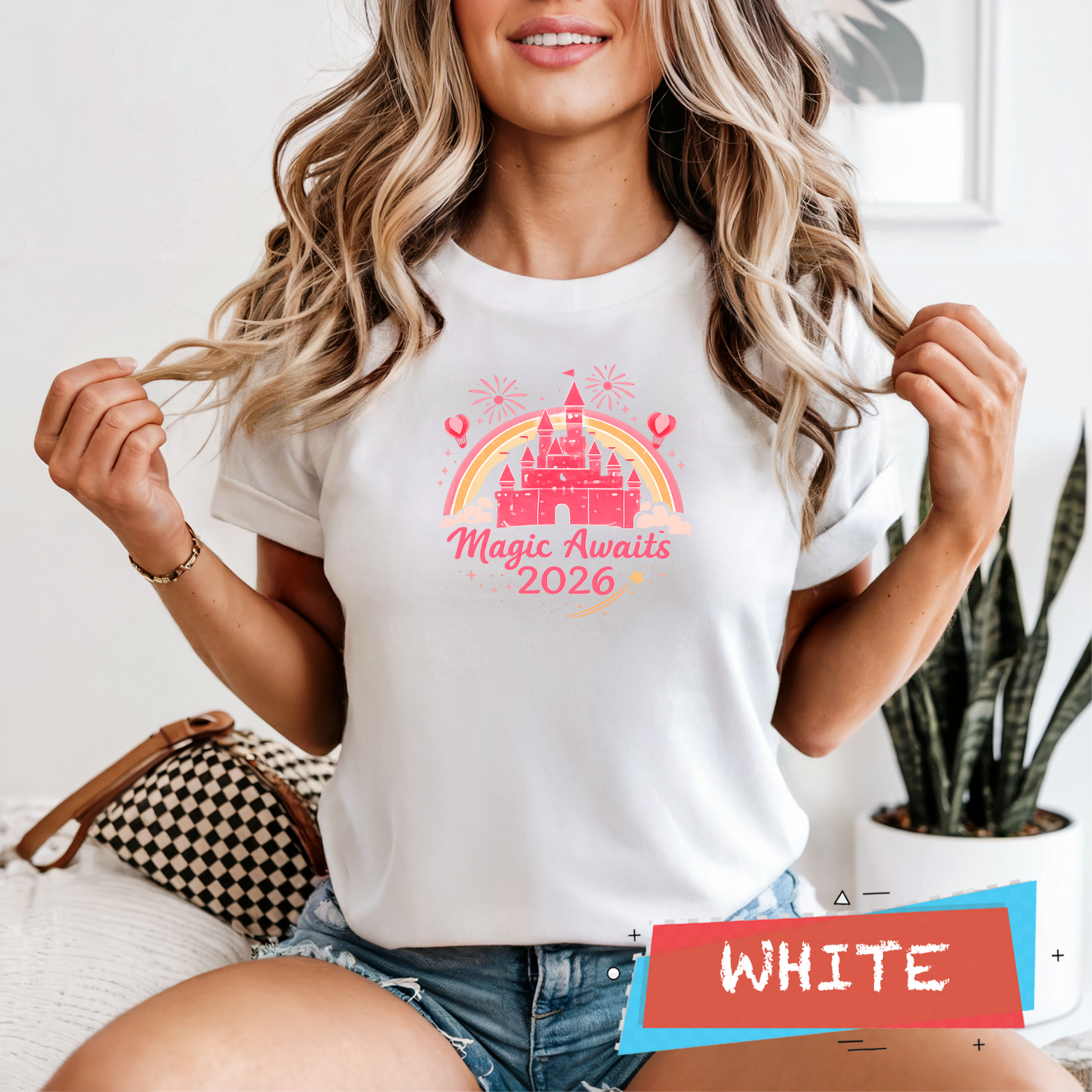Magic Awaits 2026 Family Matching Shirts, Castle Fireworks Vacation Tees, Unisex Adult Youth Toddler Baby, Park Trip Outfit