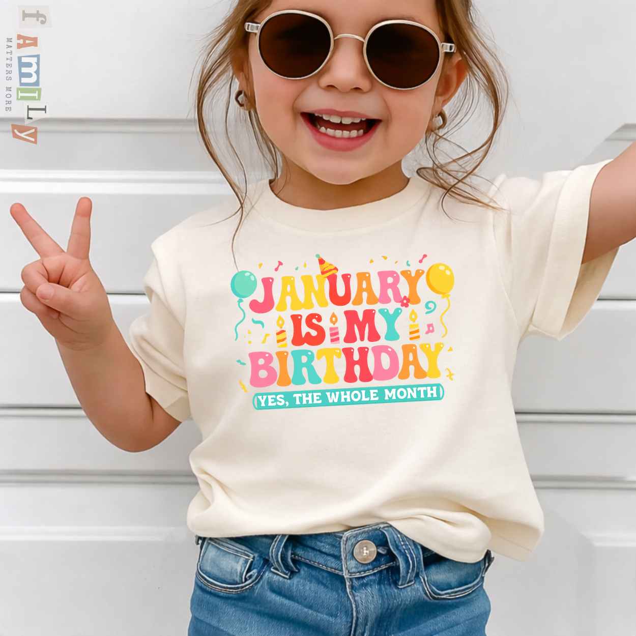 January Is My Birthday Shirt, Yes The Whole Month Tee, Funny January Birthday Gift, Birthday Month Party Shirt, Unisex Adult Youth Toddler Tee