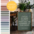 Custom Quote Print, Personalized Wall Art, Personalized Quote | Modern Poster for Wedding, Anniversary, Birthday or Home Decor, Frameless