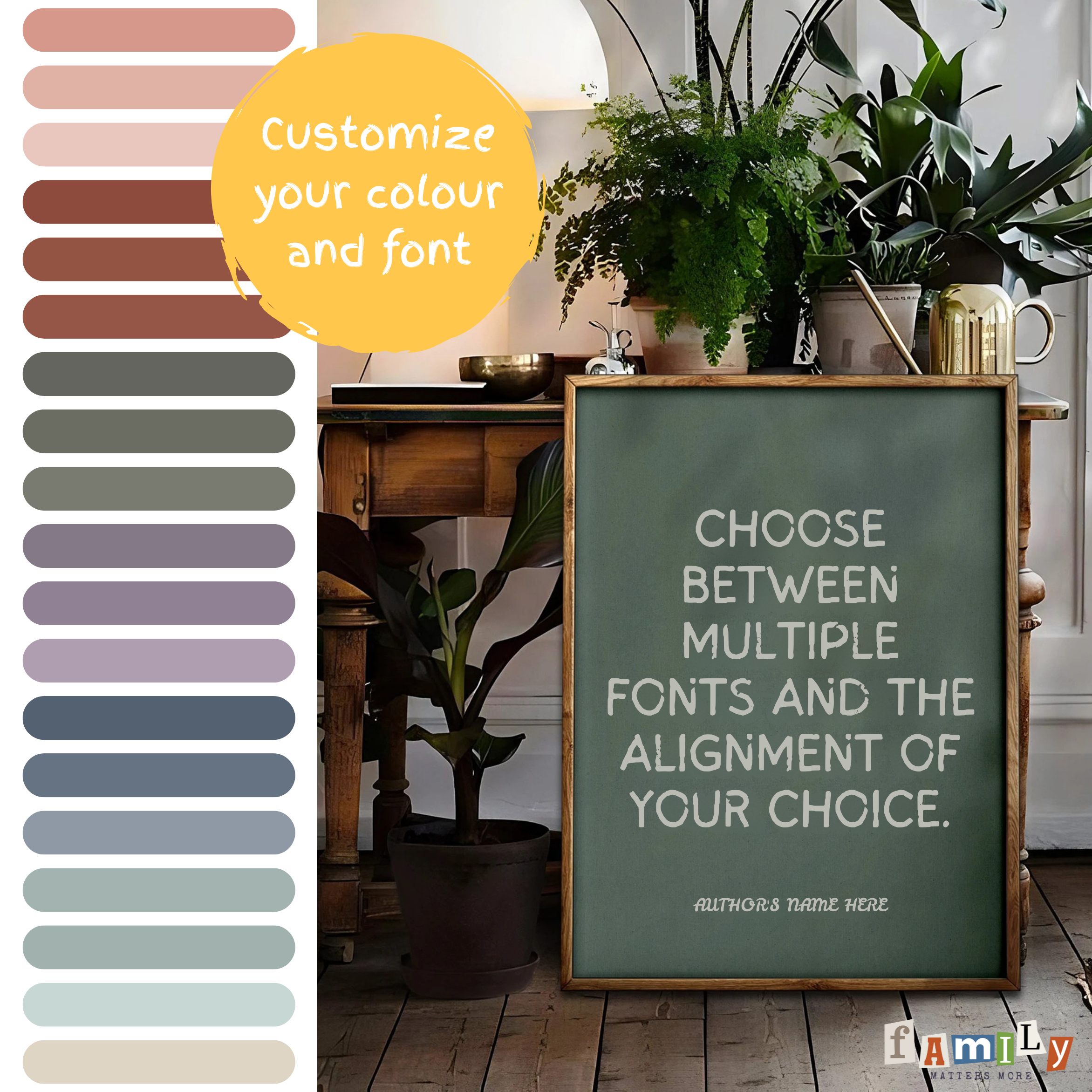 Custom Quote Print, Personalized Wall Art, Personalized Quote | Modern Poster for Wedding, Anniversary, Birthday or Home Decor, Frameless