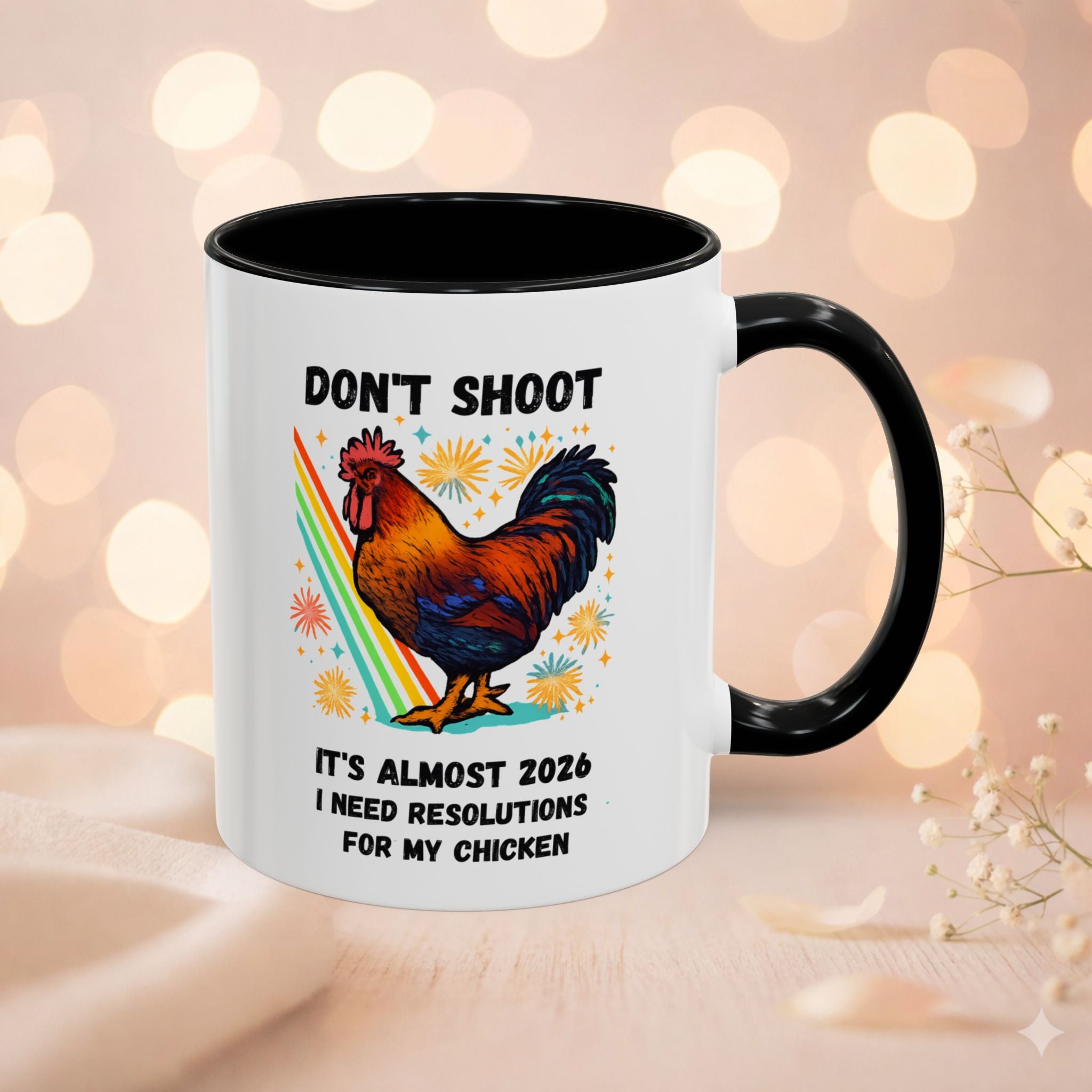 Dont Shoot 2026 Resolutions Mug, Funny Rooster Gamer Mug, Arc Raiders Inspired 11/15oz Coffee Mug, Gift for Brother