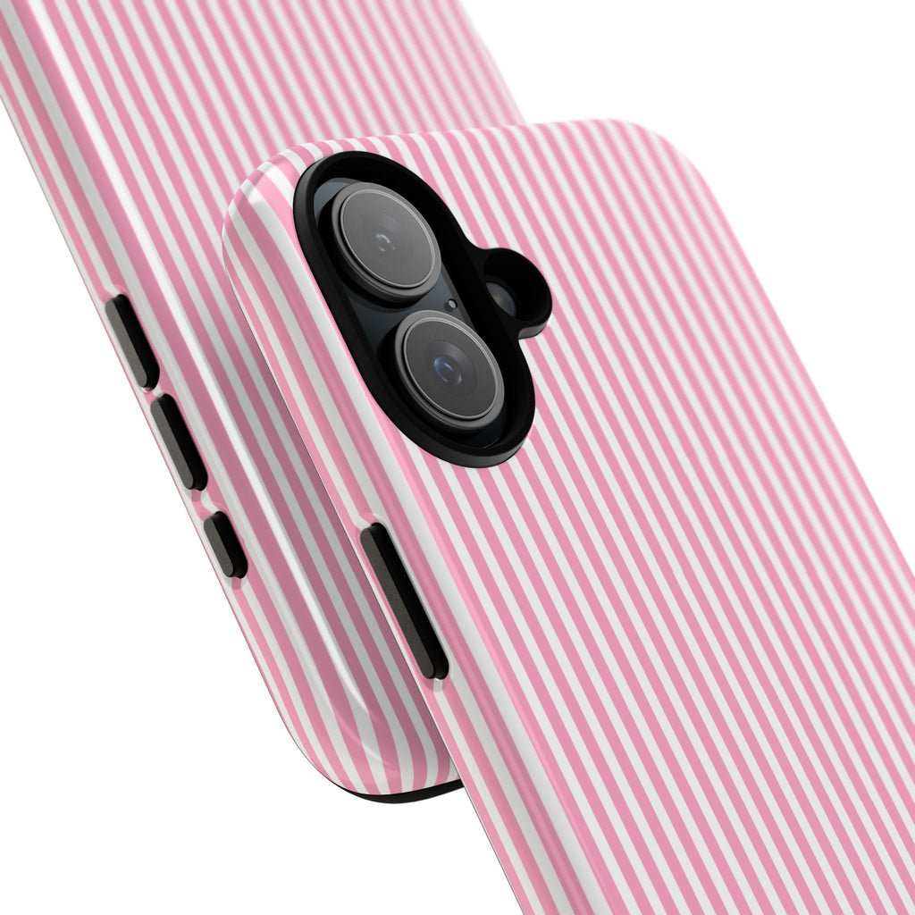 Galentines Day Pink Striped Lines phone case, Pink Stripe Iphone case | Tough Cases - Iphone, Samsung and Pixel Mobile cases
