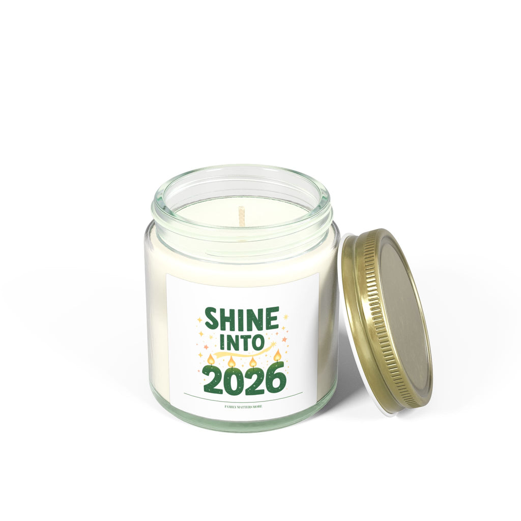Shine Into 2026 Candle, Scented Soy Jar Candle 4oz 9oz, Hand Poured, Happy New Year Decor, New Years Eve Candle