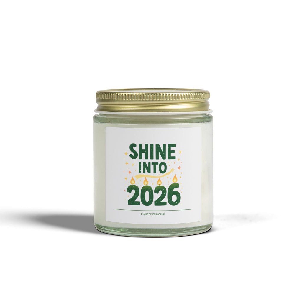 Shine Into 2026 Candle, Scented Soy Jar Candle 4oz 9oz, Hand Poured, Happy New Year Decor, New Years Eve Candle