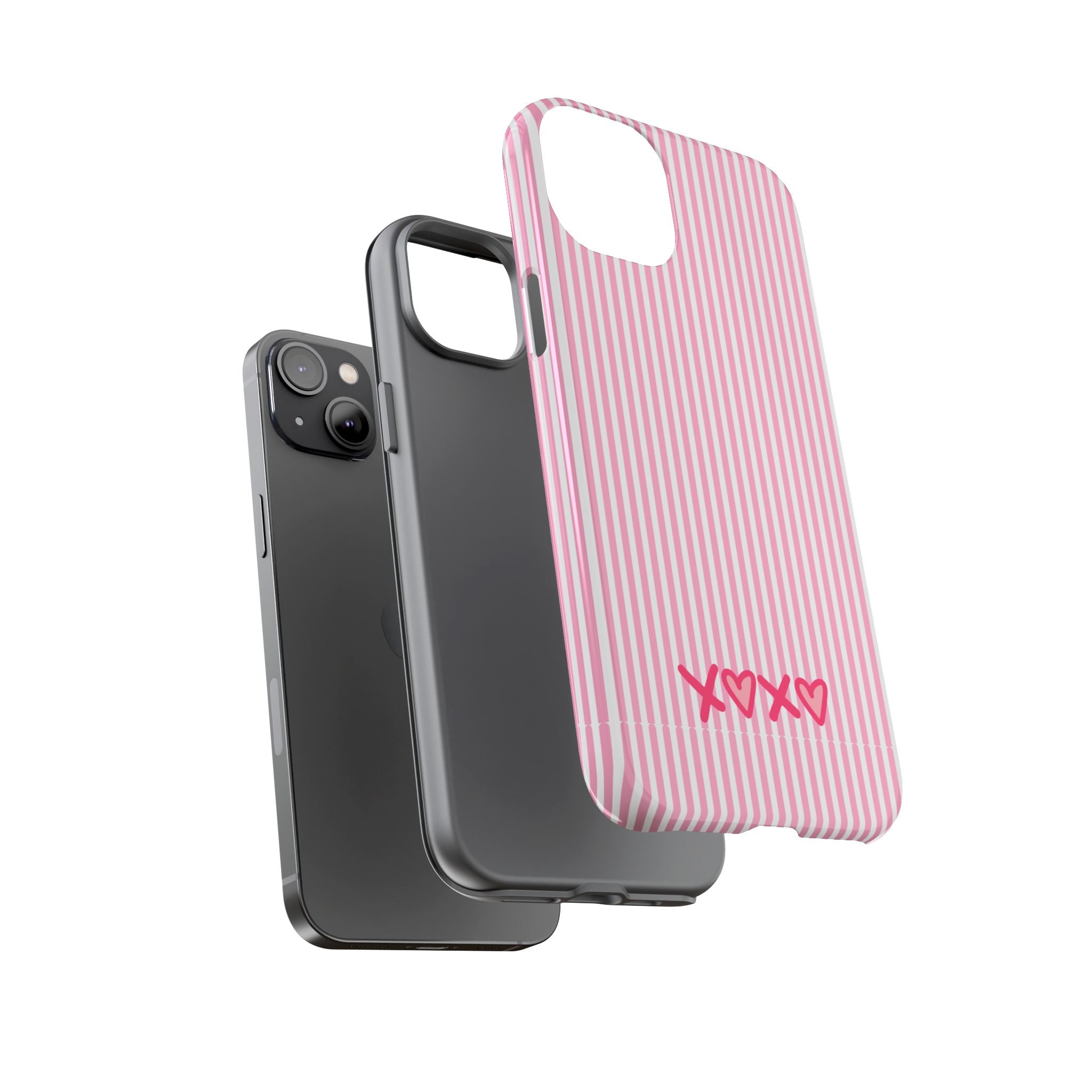 Galentines Day Pink Striped Lines phone case, Pink Stripe Iphone case | Tough Cases - Iphone, Samsung and Pixel Mobile cases