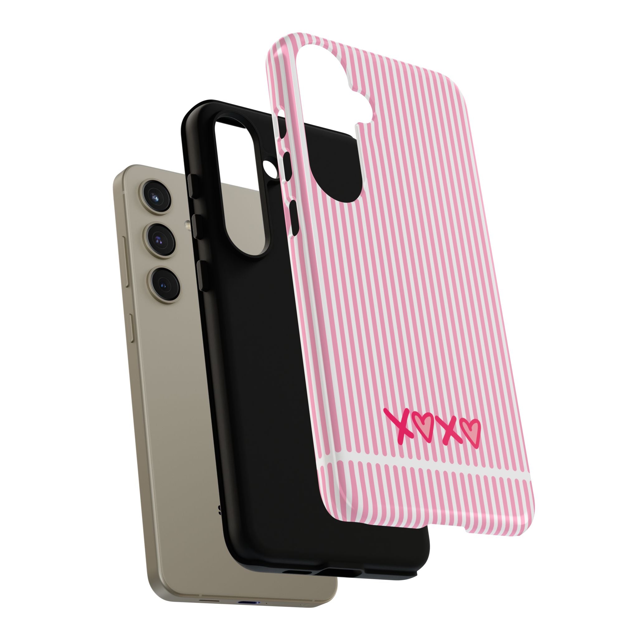 Galentines Day Pink Striped Lines phone case, Pink Stripe Iphone case | Tough Cases - Iphone, Samsung and Pixel Mobile cases