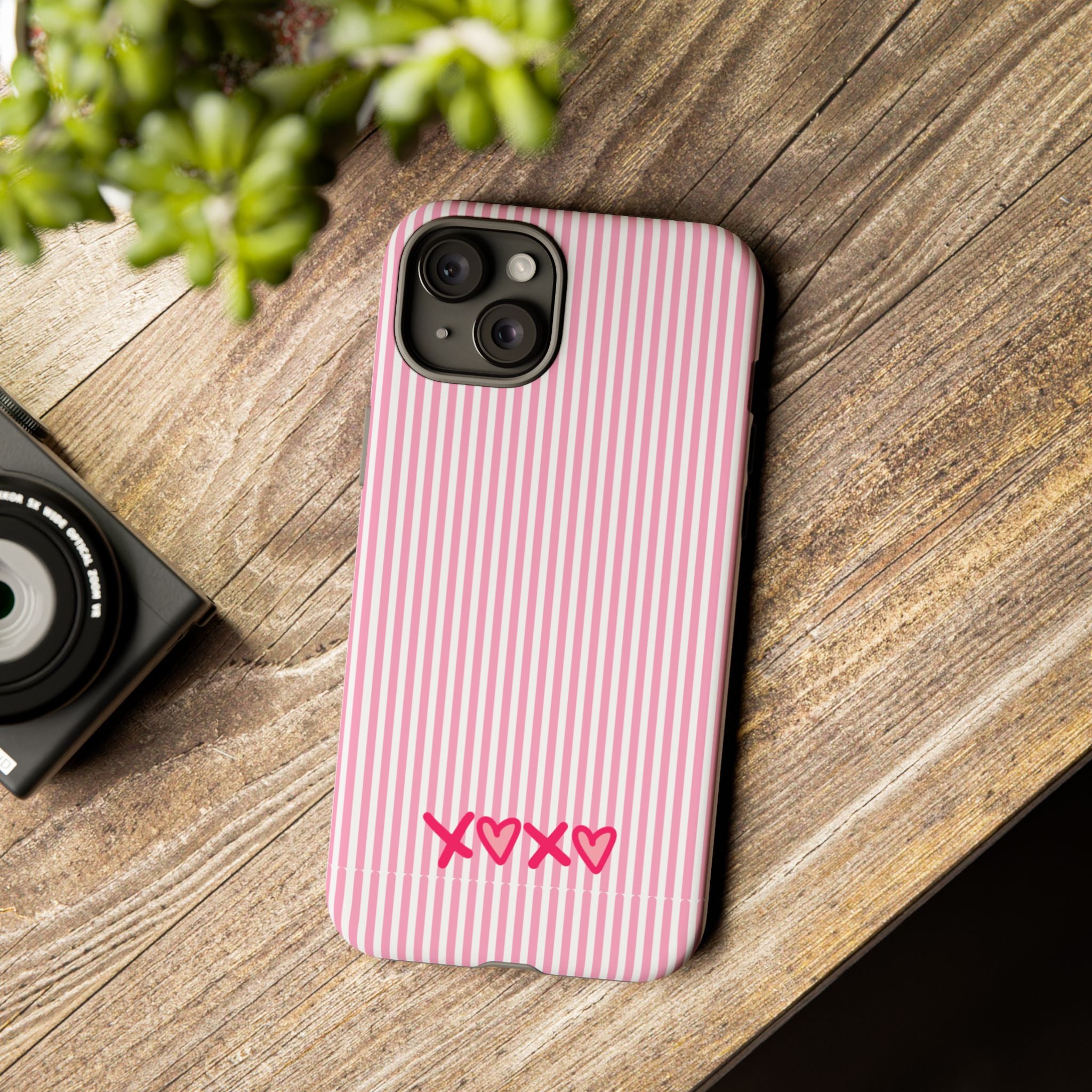 Galentines Day Pink Striped Lines phone case, Pink Stripe Iphone case | Tough Cases - Iphone, Samsung and Pixel Mobile cases