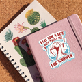 I Say IDK A Lot Sticker | Trust Me I Be Knowin Quote | Funny Goose Vinyl Decal | Meme Humor Sticker for Laptop Water Bottle