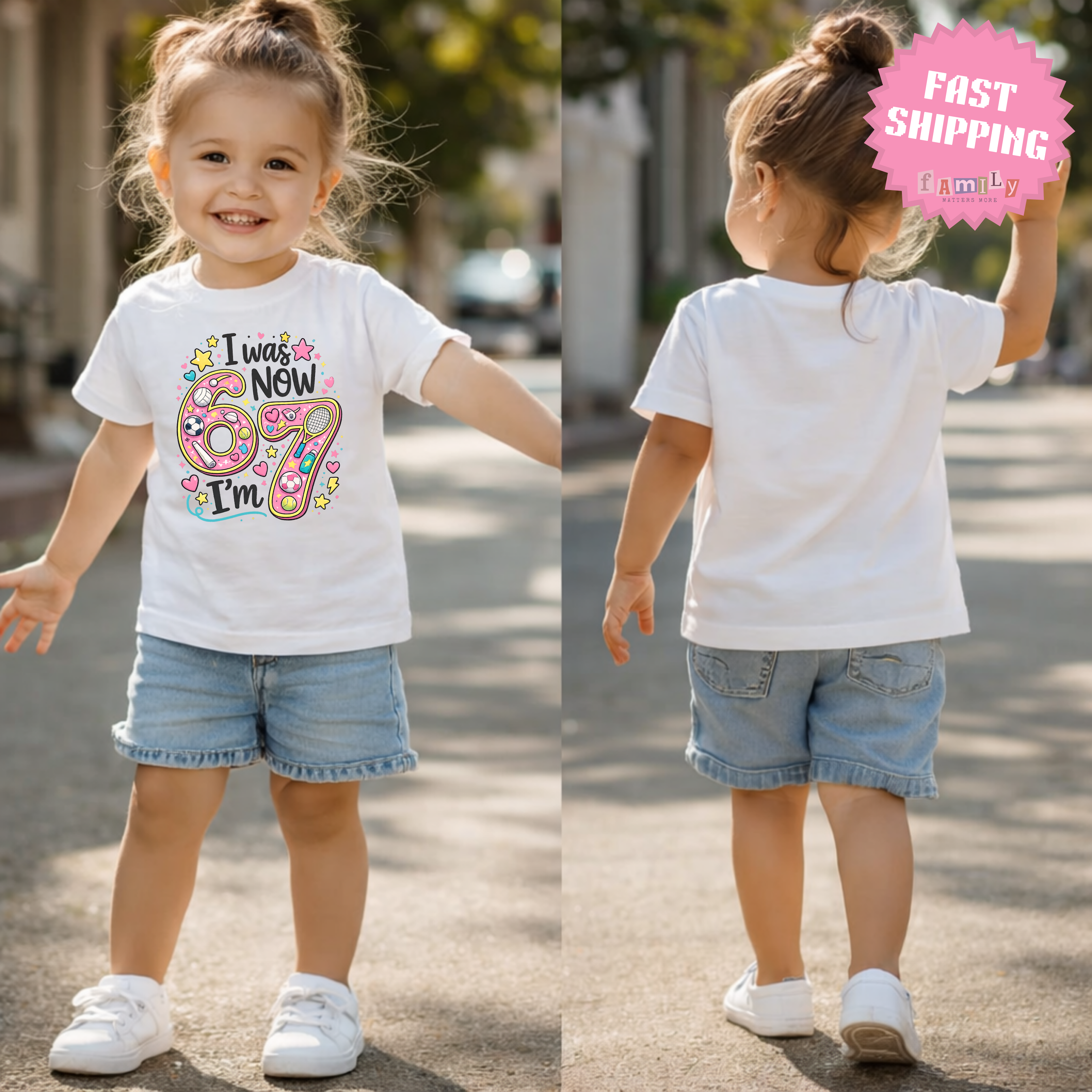 I Was 6 Now I’m 7 Birthday Shirt, Sports 7th Birthday Tee, Youth Kids Sports Party Gift, Custom Age, football shirt, kids shirt, 3 options