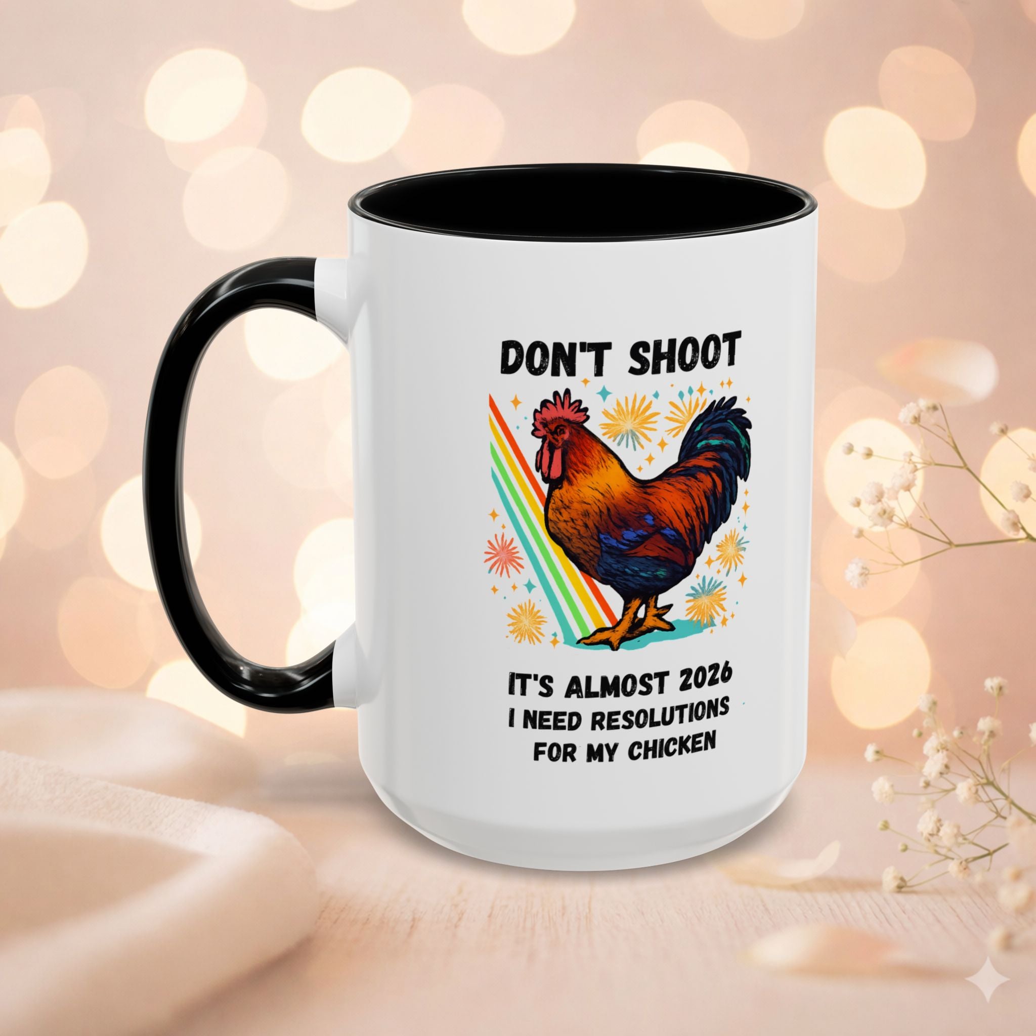 Dont Shoot 2026 Resolutions Mug, Funny Rooster Gamer Mug, Arc Raiders Inspired 11/15oz Coffee Mug, Gift for Brother