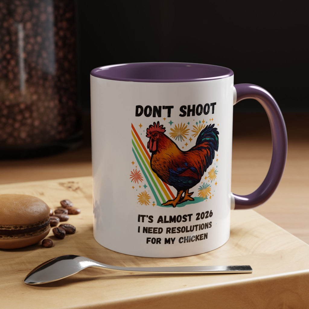 Dont Shoot 2026 Resolutions Mug, Funny Rooster Gamer Mug, Arc Raiders Inspired 11/15oz Coffee Mug, Gift for Brother