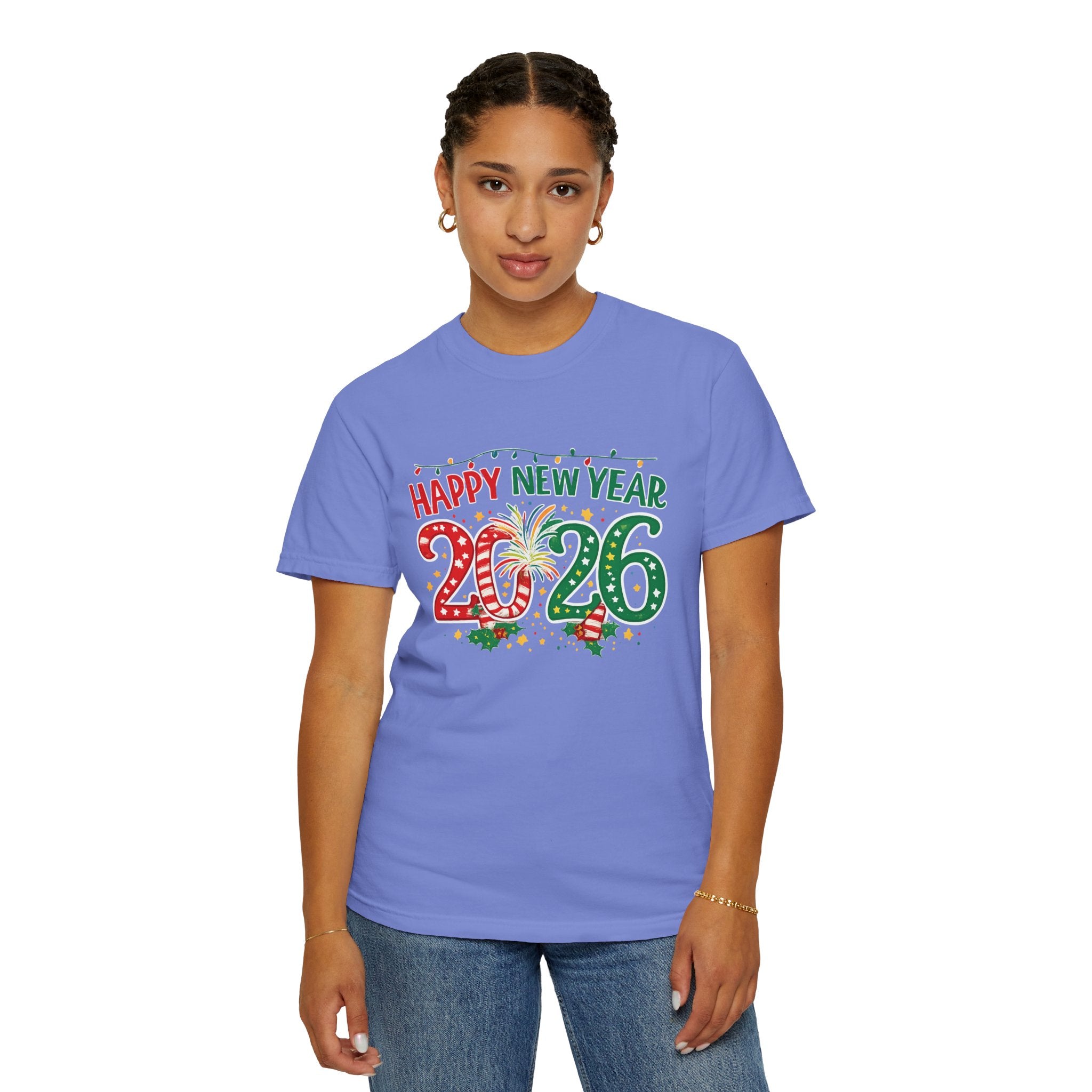 Happy New Year 2026 Family Shirts, Christmas Theme Matching Tees, Mom Dad Kids, Holiday NYE Outfit, Unisex