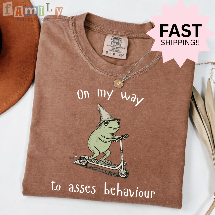 On My Way To Assess Behaviour Shirt | Funny ABA RBT Shirt | Inappropriate Unwearable Tee | Comfort Colors 1717